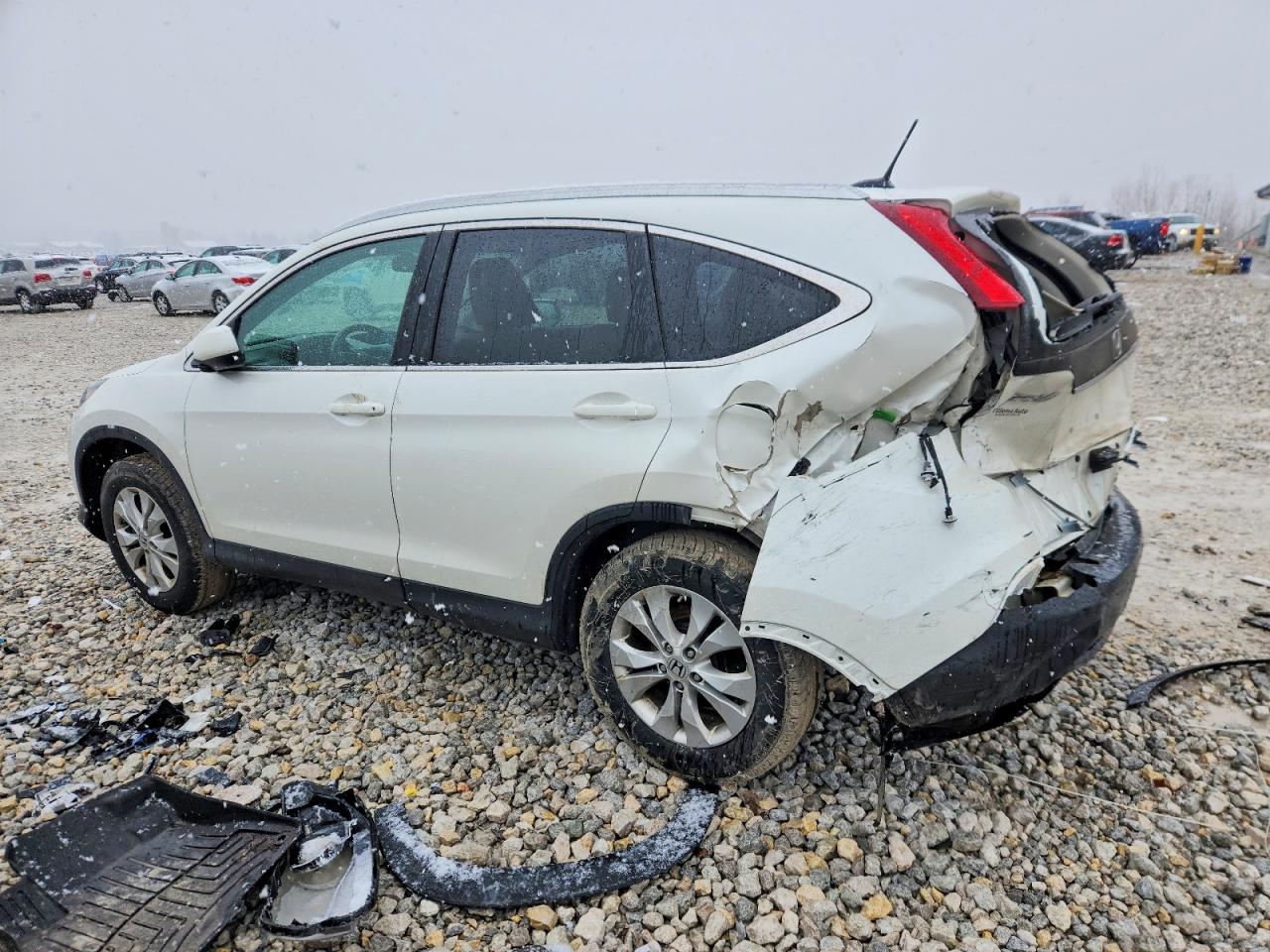 2013 Honda Cr-v Exl Белый vin: 5J6RM4H76DL068774