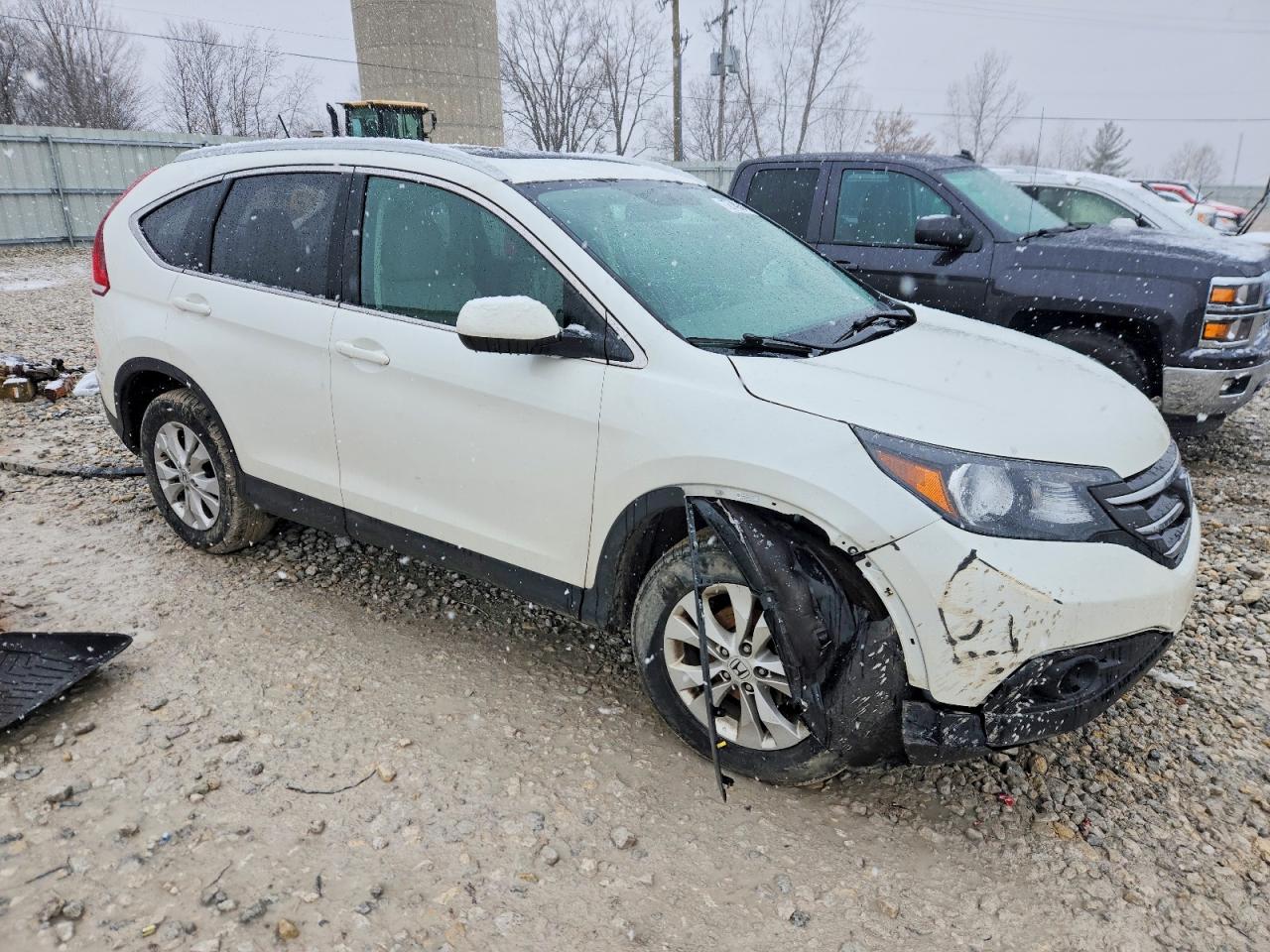 2013 Honda Cr-v Exl Белый vin: 5J6RM4H76DL068774