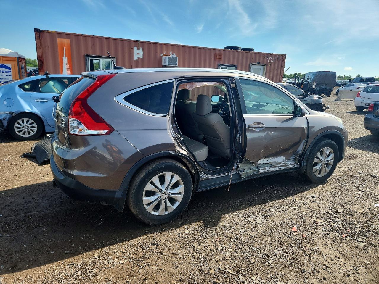 2013 Honda Cr-v Exl Gray vin: 5J6RM4H76DL069892