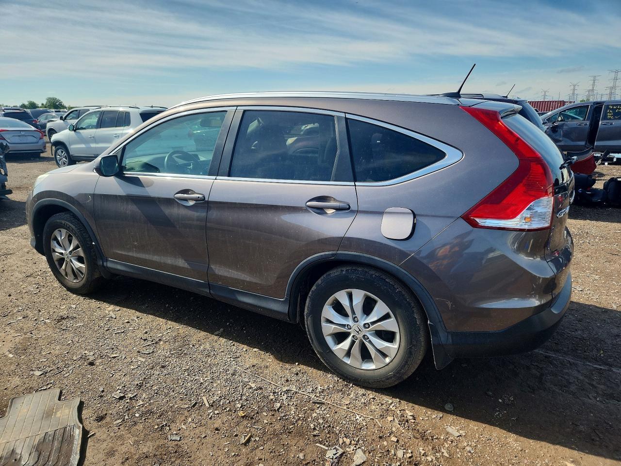 2013 Honda Cr-v Exl Gray vin: 5J6RM4H76DL069892