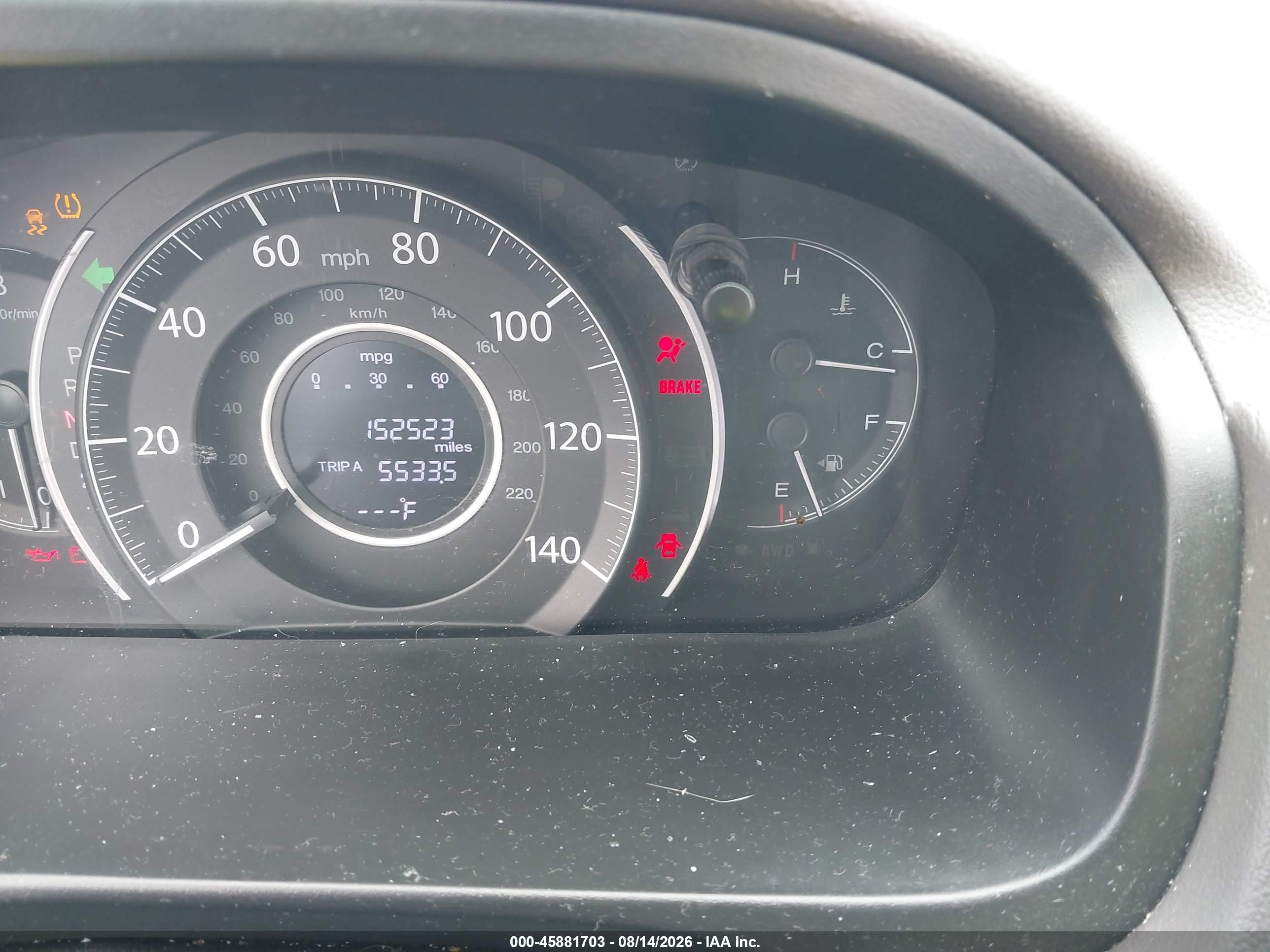2013 Honda Cr-v Ex-l Blue vin: 5J6RM4H76DL072016