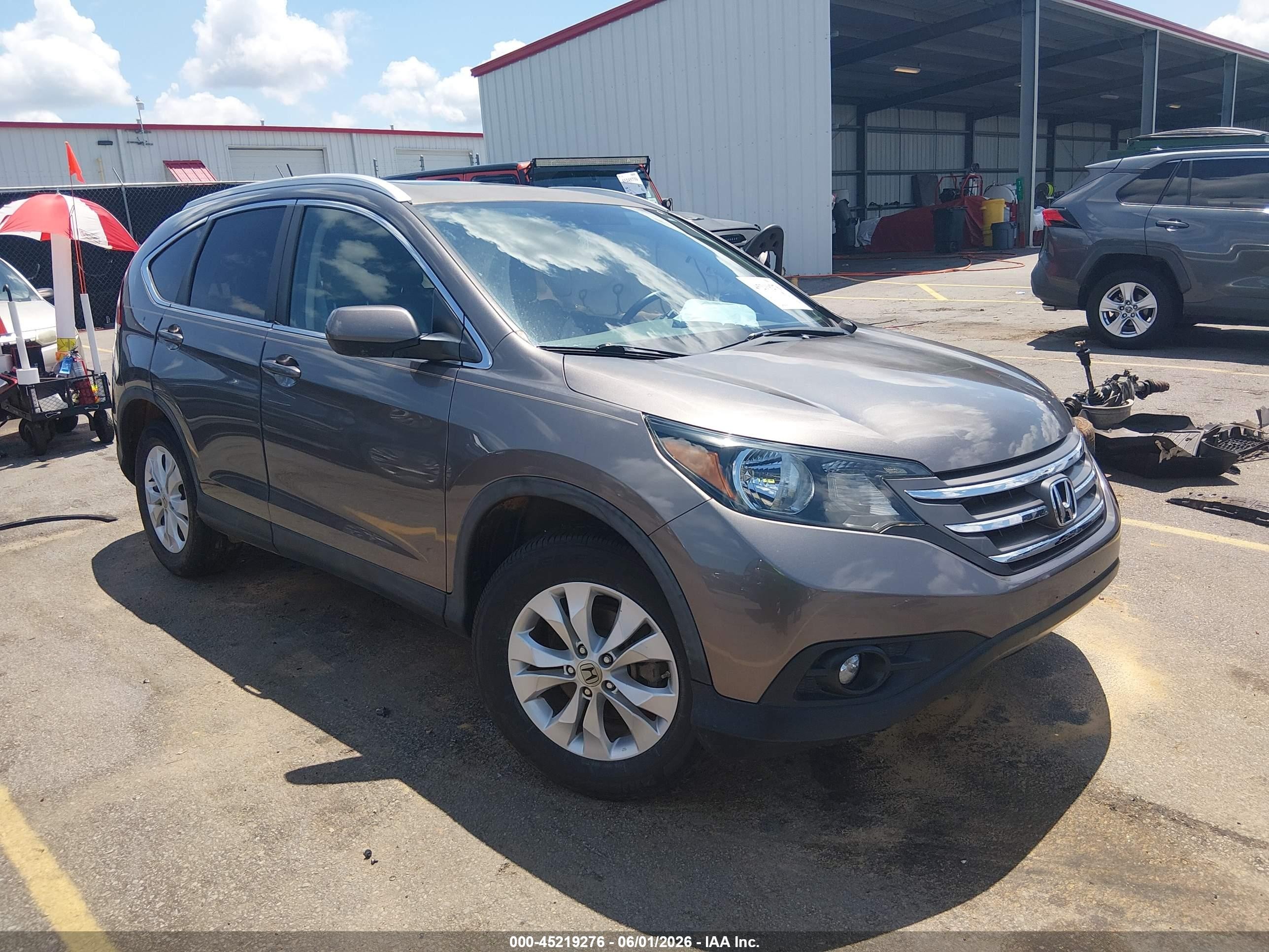 2013 Honda Cr-v Ex-l Gray vin: 5J6RM4H76DL072226