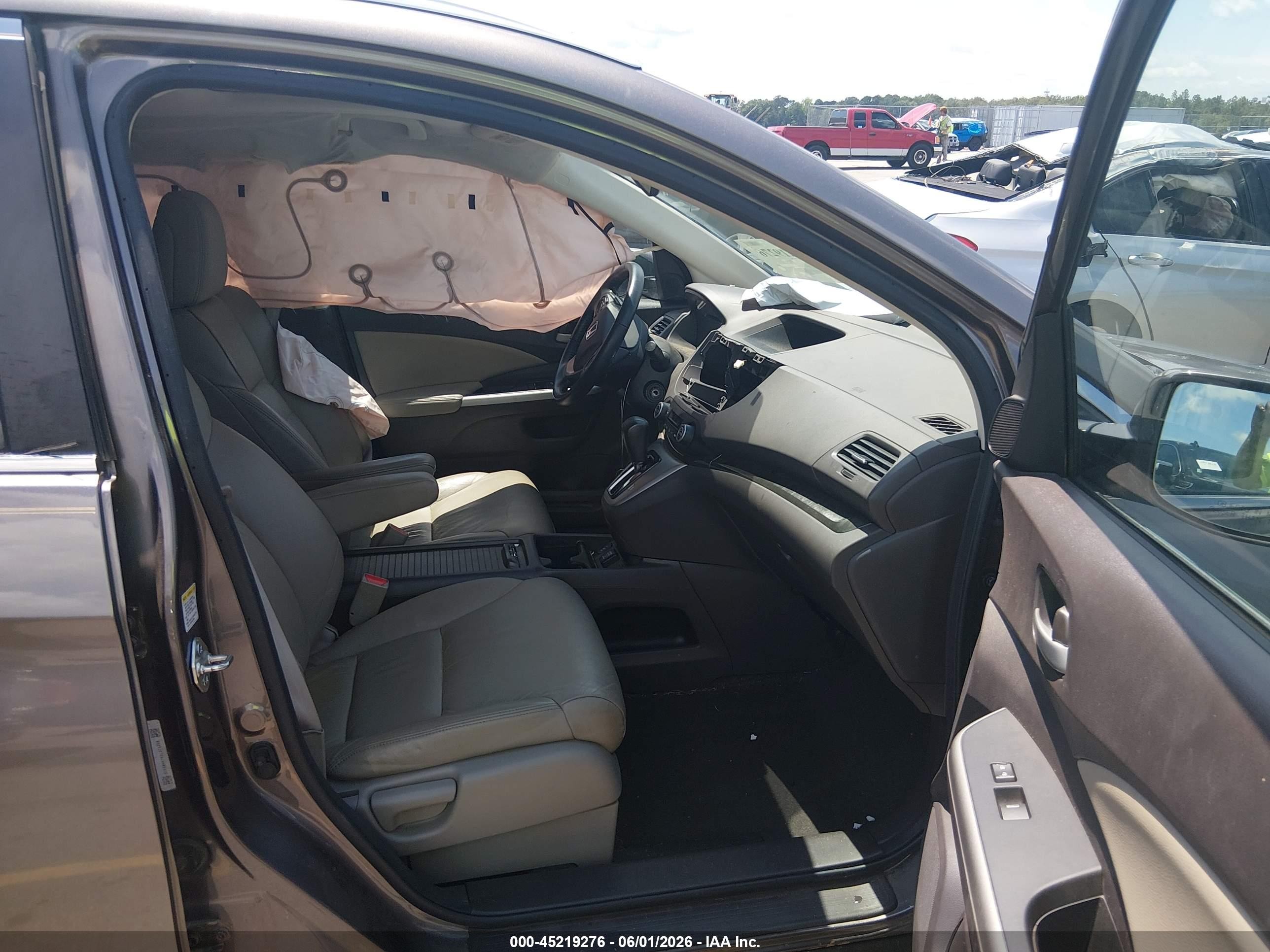 2013 Honda Cr-v Ex-l Gray vin: 5J6RM4H76DL072226