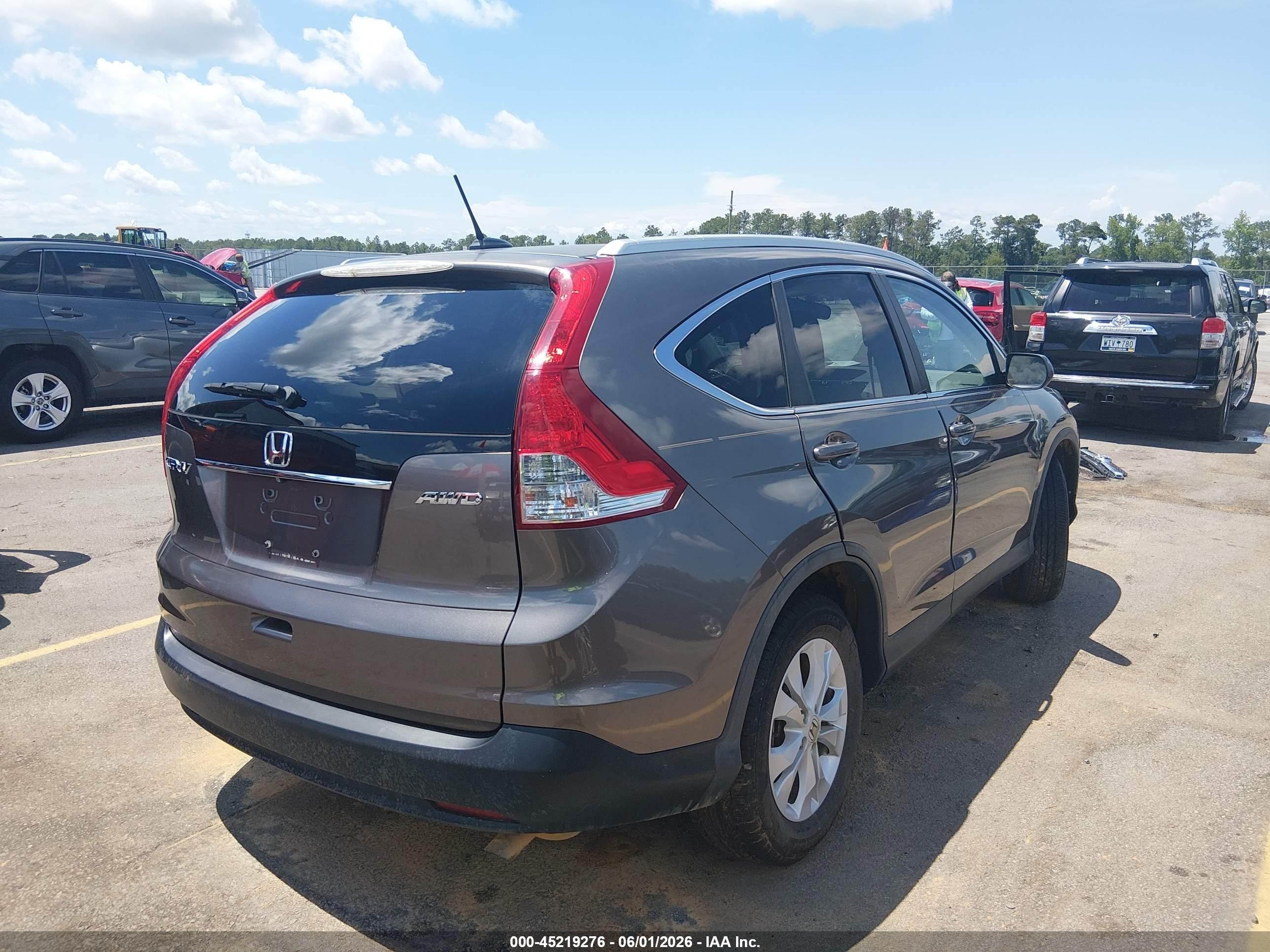 2013 Honda Cr-v Ex-l Gray vin: 5J6RM4H76DL072226