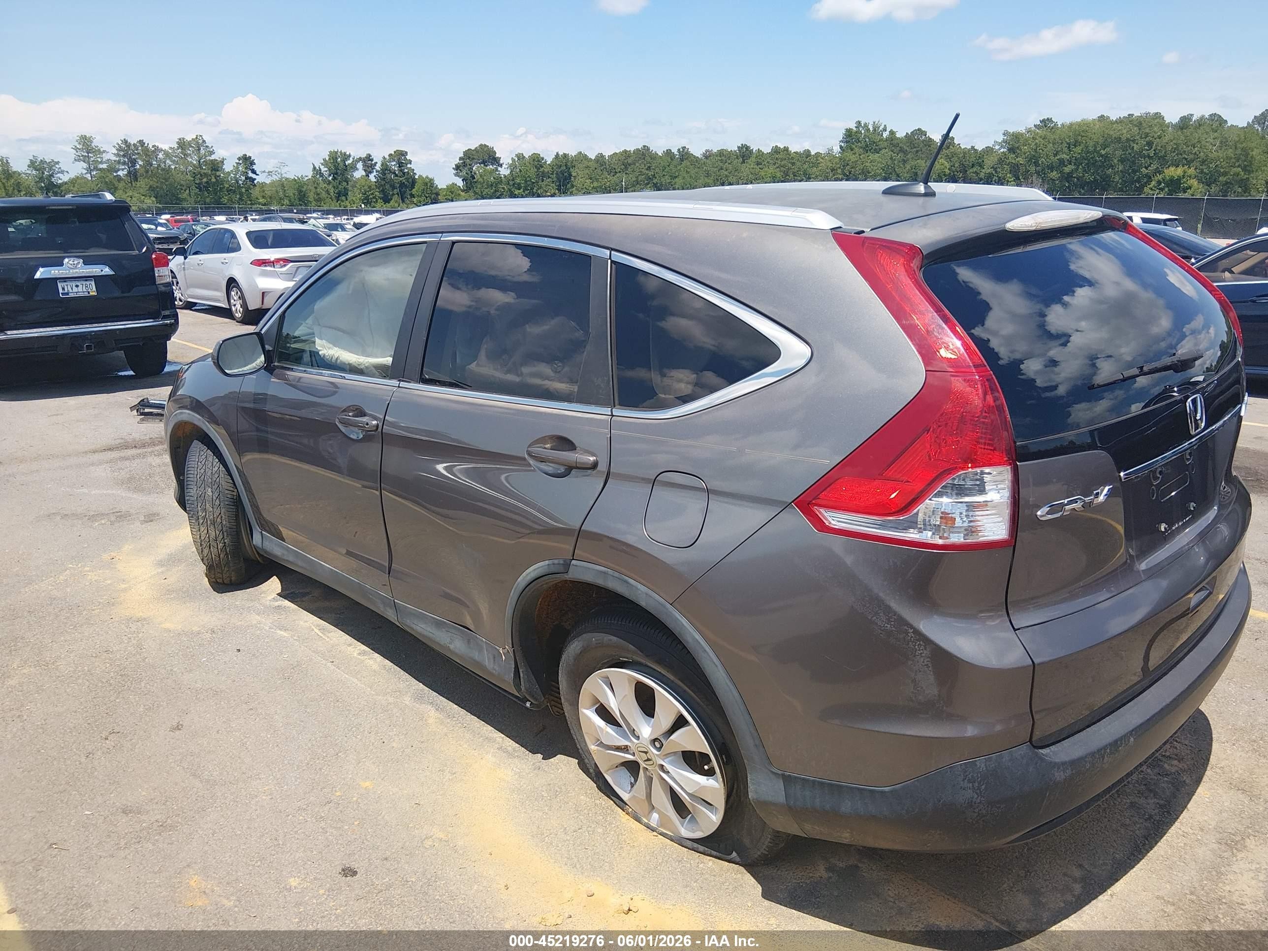 2013 Honda Cr-v Ex-l Gray vin: 5J6RM4H76DL072226