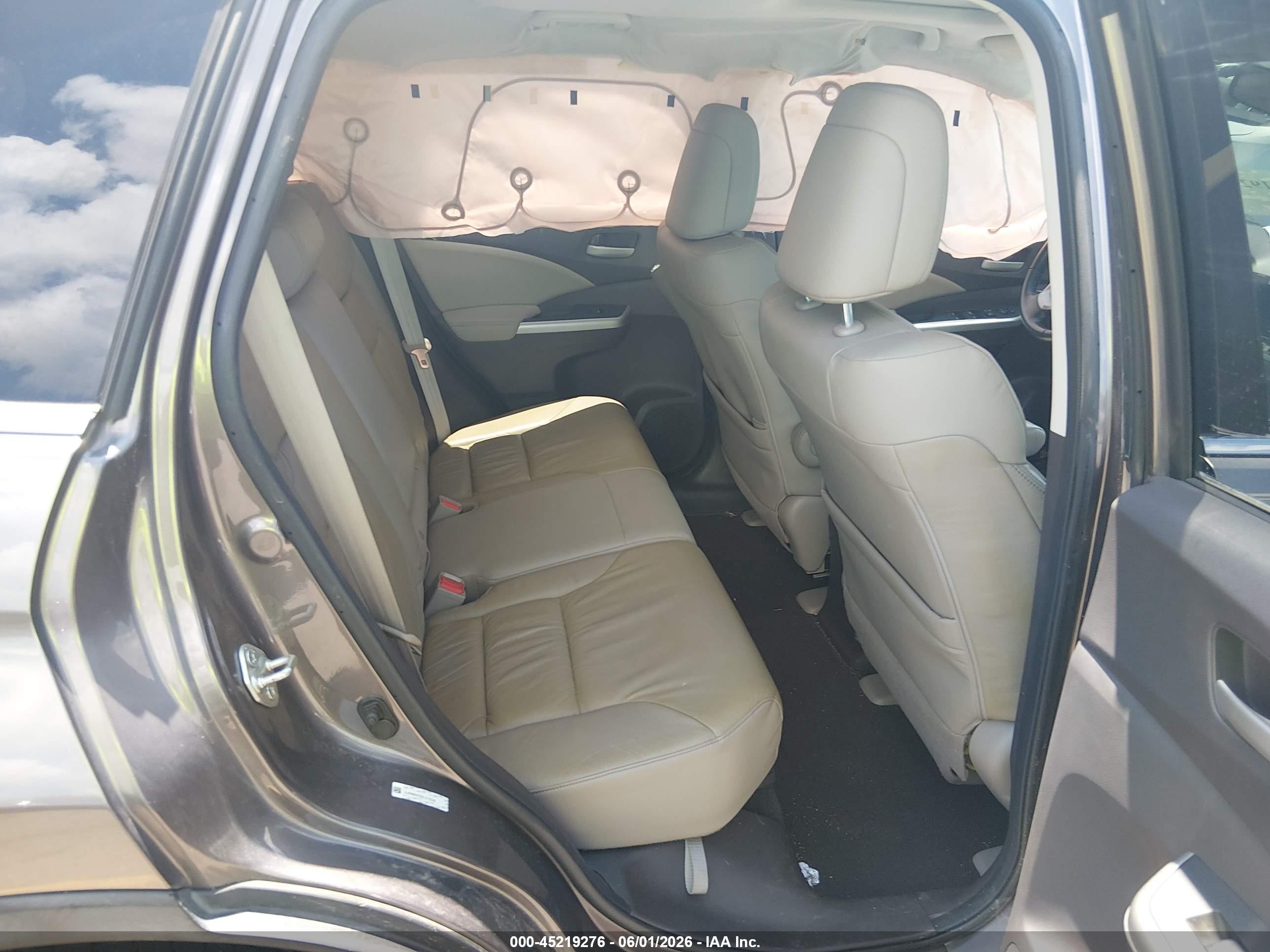 2013 Honda Cr-v Ex-l Gray vin: 5J6RM4H76DL072226