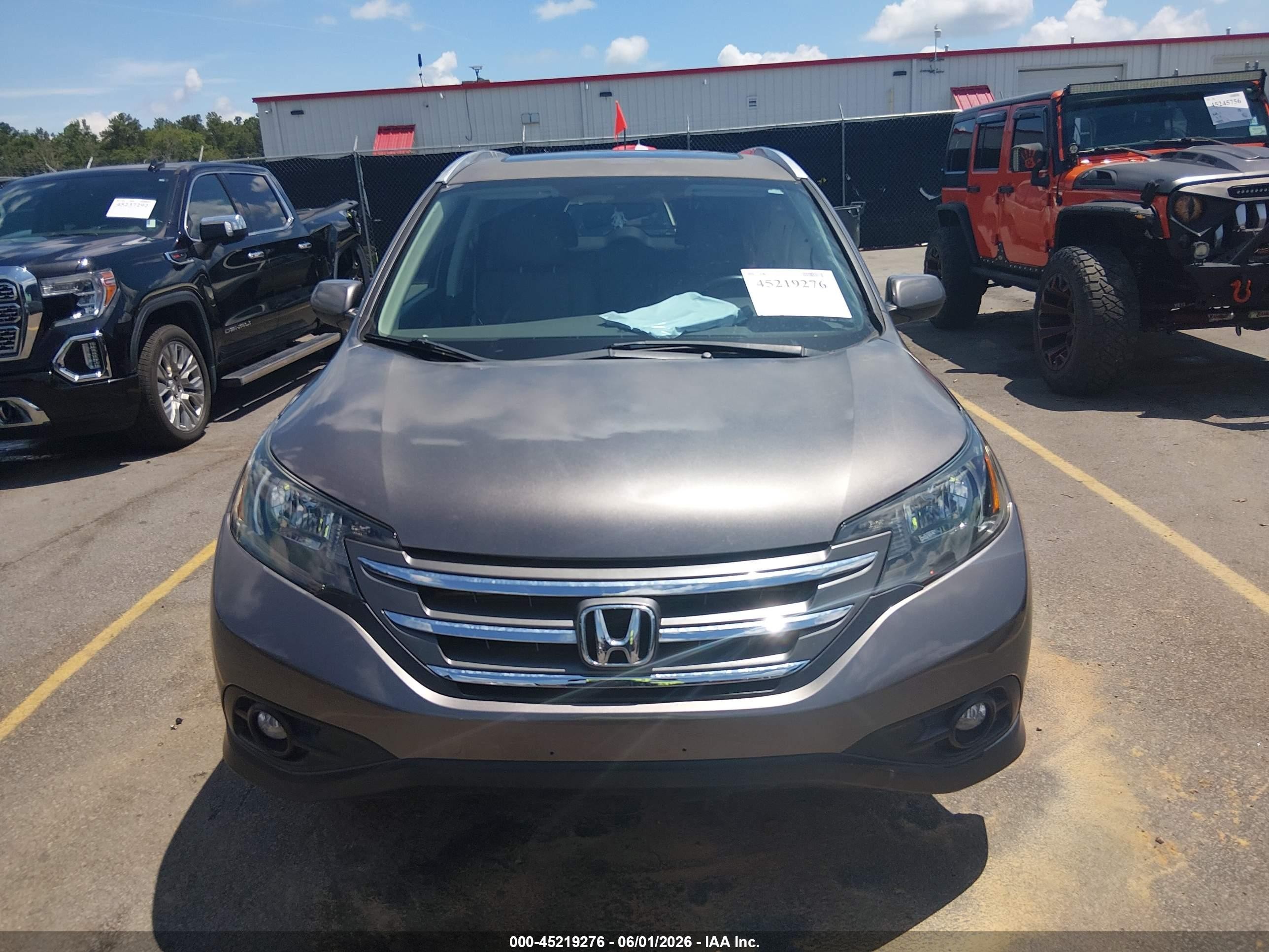 2013 Honda Cr-v Ex-l Gray vin: 5J6RM4H76DL072226