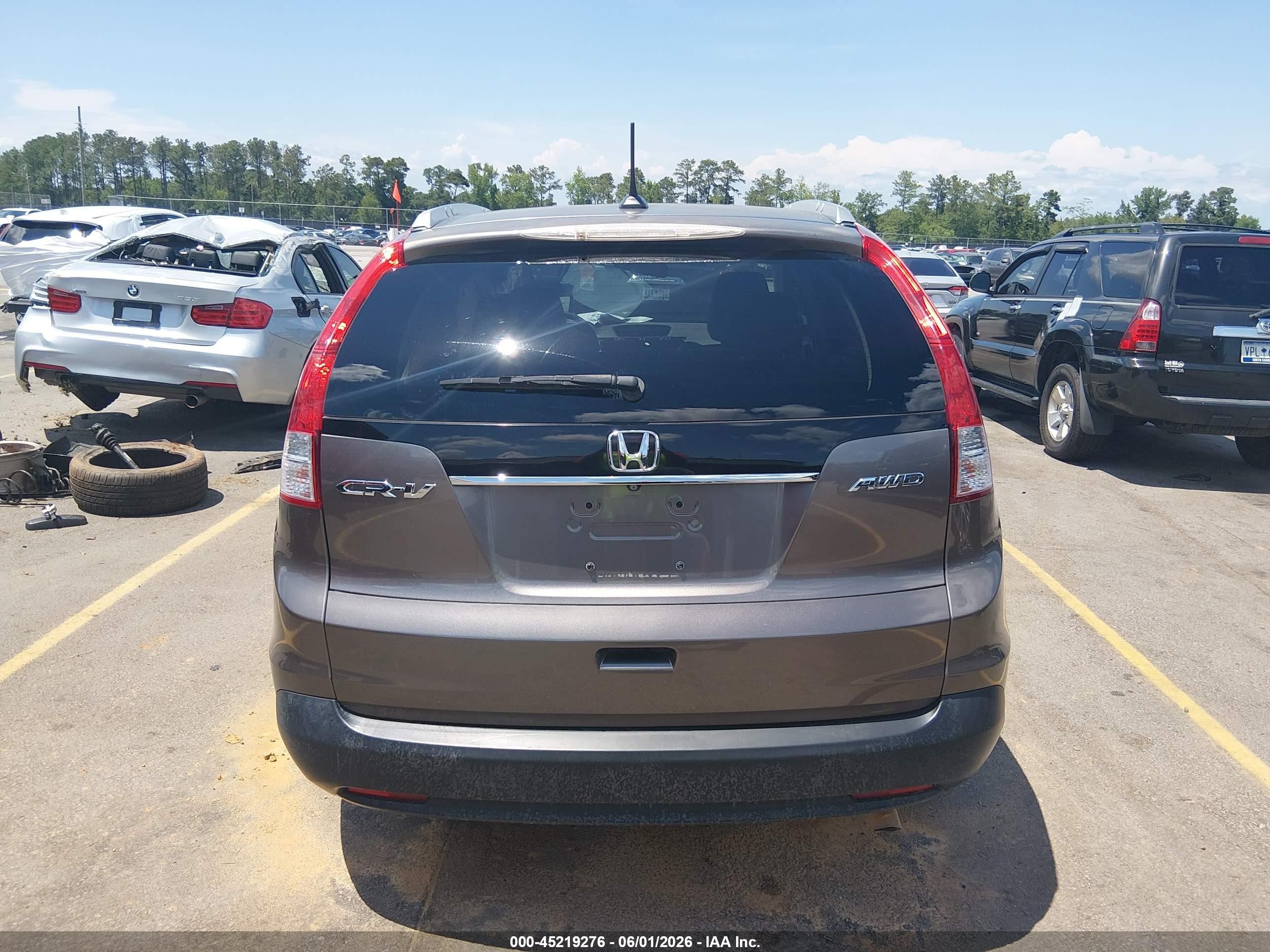 2013 Honda Cr-v Ex-l Gray vin: 5J6RM4H76DL072226