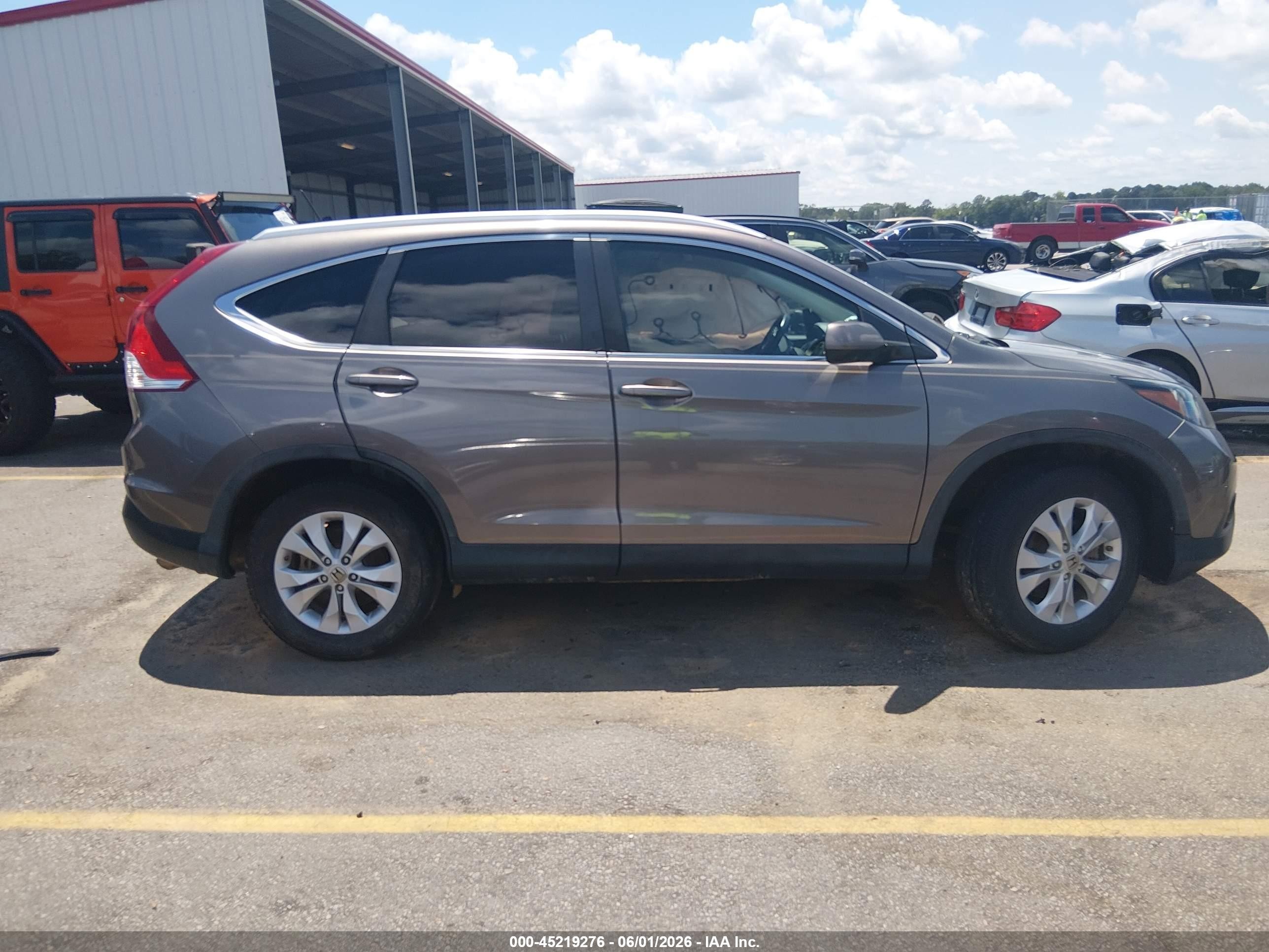 2013 Honda Cr-v Ex-l Gray vin: 5J6RM4H76DL072226