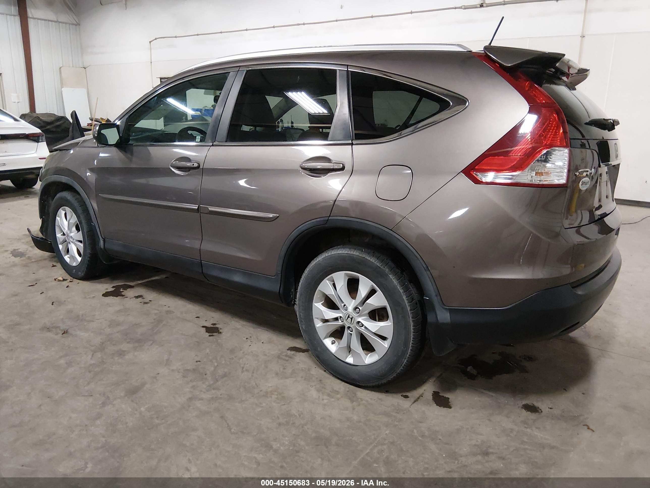 2013 Honda Cr-v Ex-l Gray vin: 5J6RM4H76DL077135