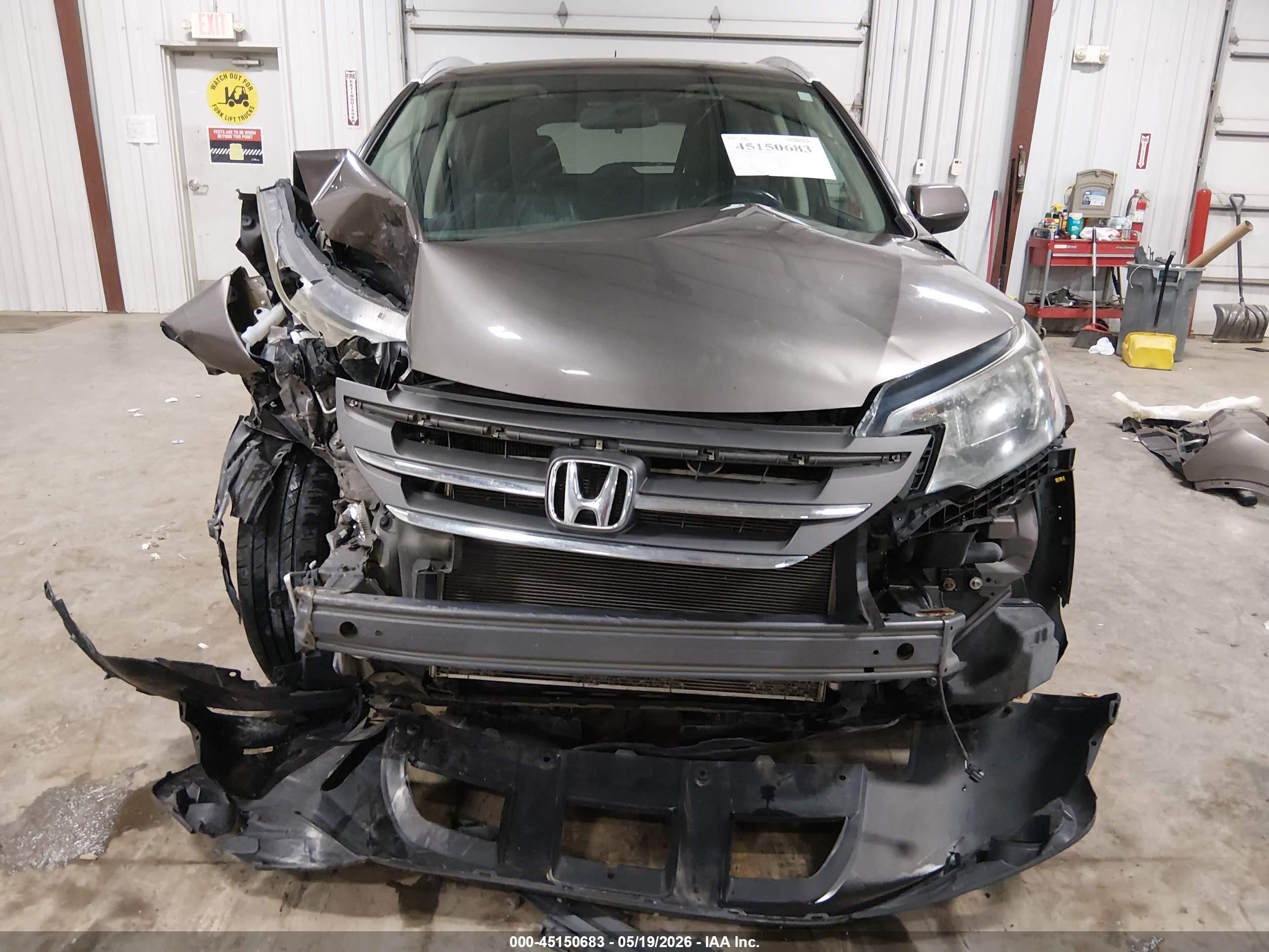 2013 Honda Cr-v Ex-l Gray vin: 5J6RM4H76DL077135