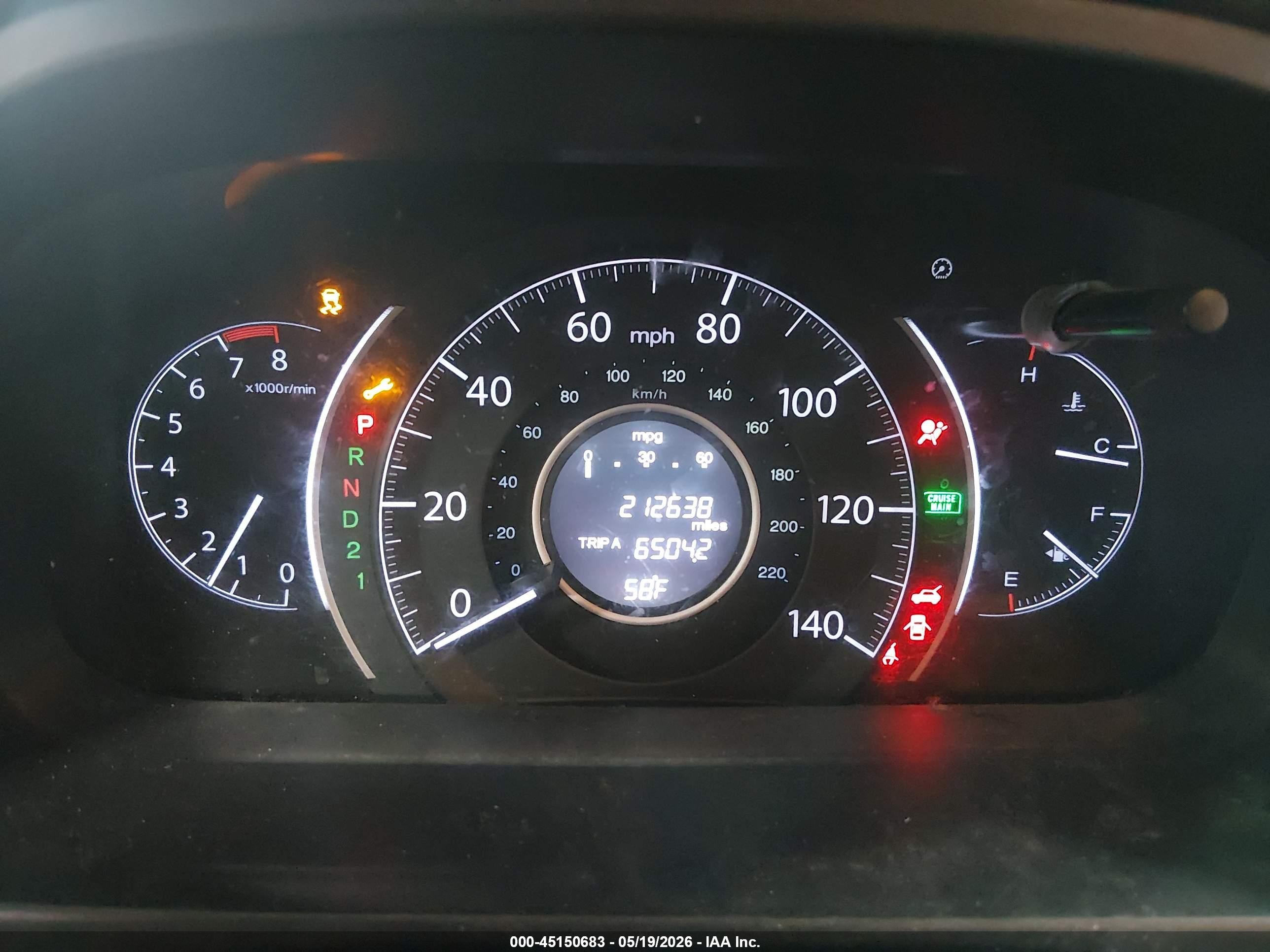 2013 Honda Cr-v Ex-l Gray vin: 5J6RM4H76DL077135