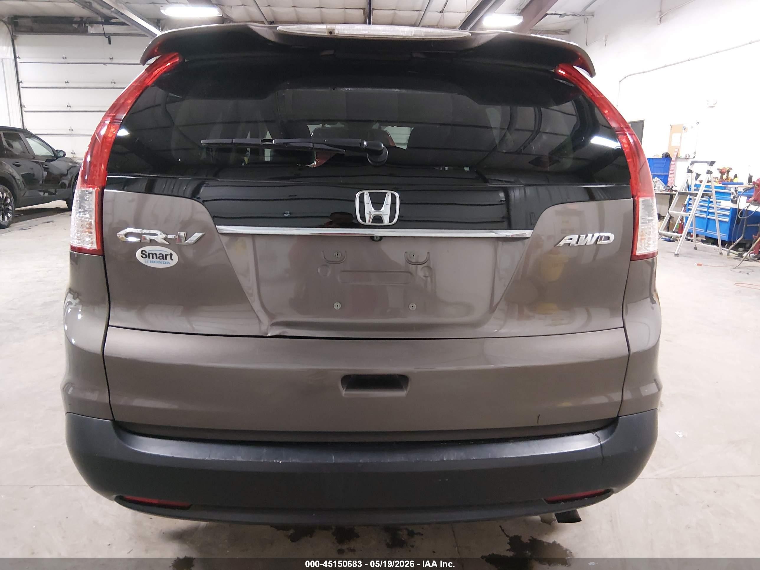 2013 Honda Cr-v Ex-l Gray vin: 5J6RM4H76DL077135