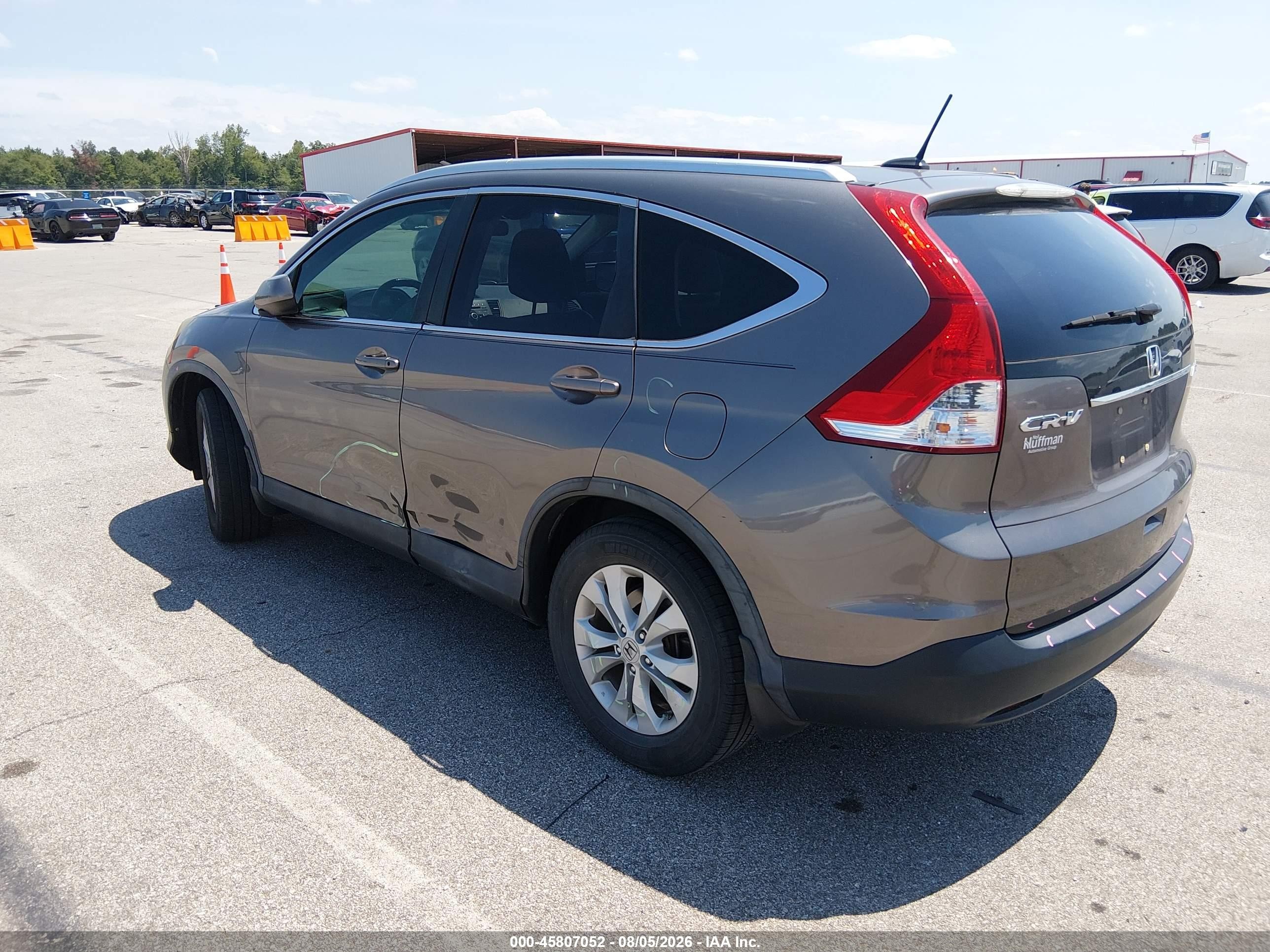 2013 Honda Cr-v Ex-l Серый vin: 5J6RM4H76DL077166
