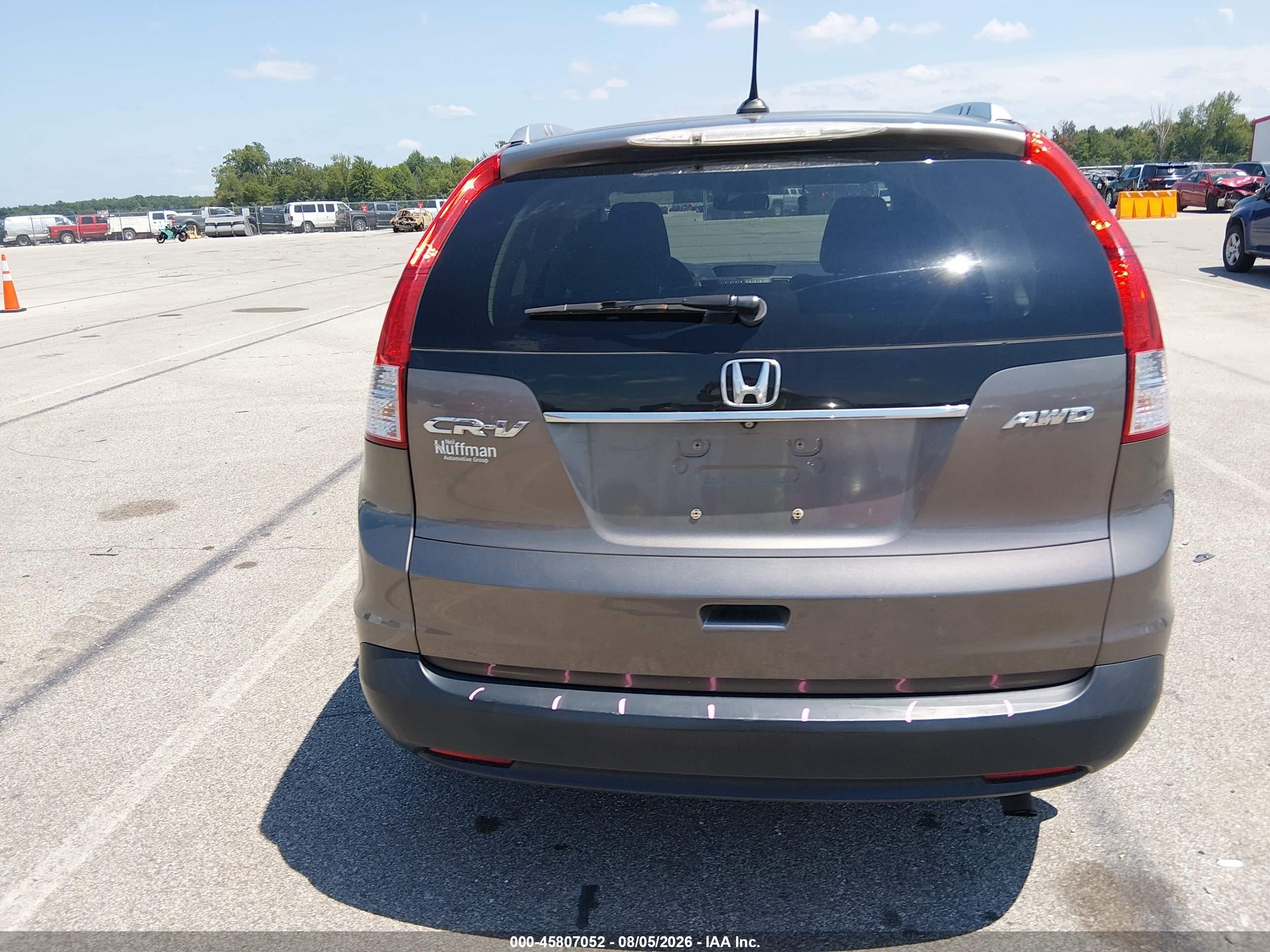 2013 Honda Cr-v Ex-l Серый vin: 5J6RM4H76DL077166