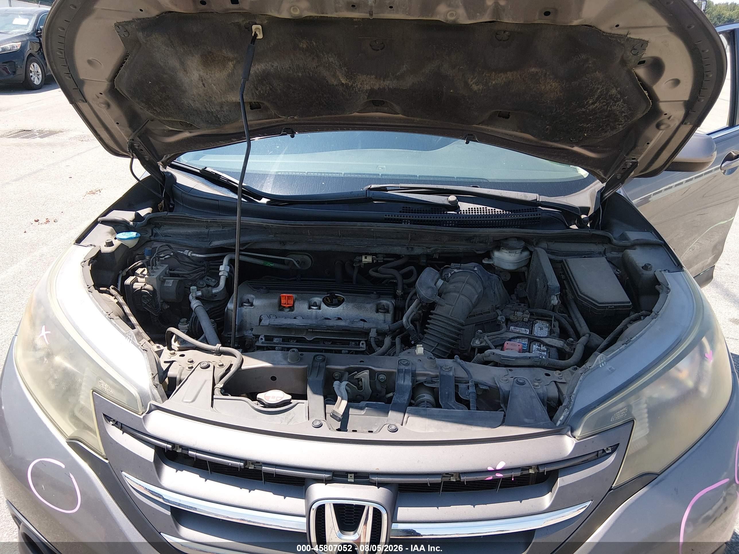 2013 Honda Cr-v Ex-l Серый vin: 5J6RM4H76DL077166