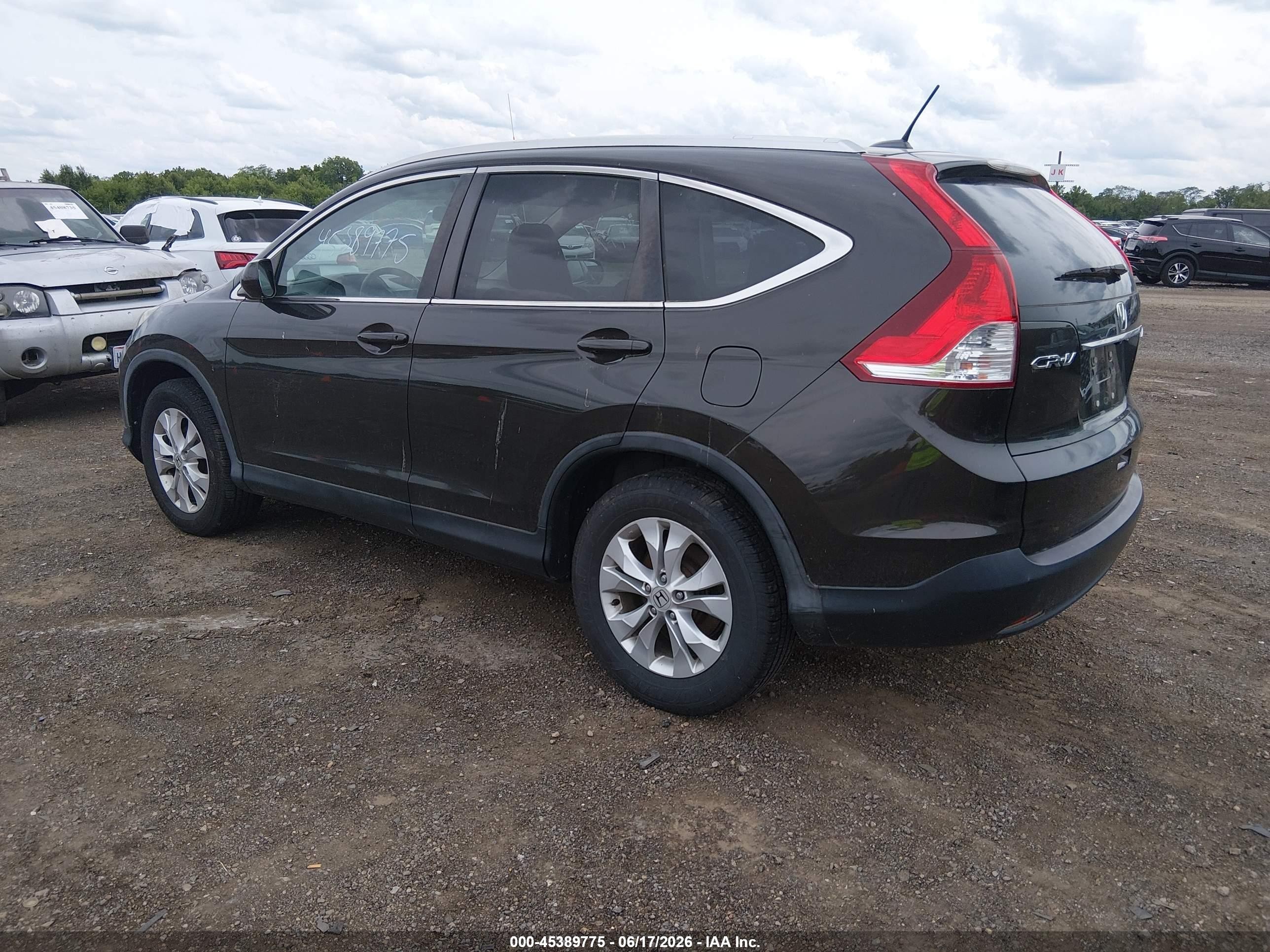 2014 Honda Cr-v Ex-l Серый vin: 5J6RM4H76EL000427