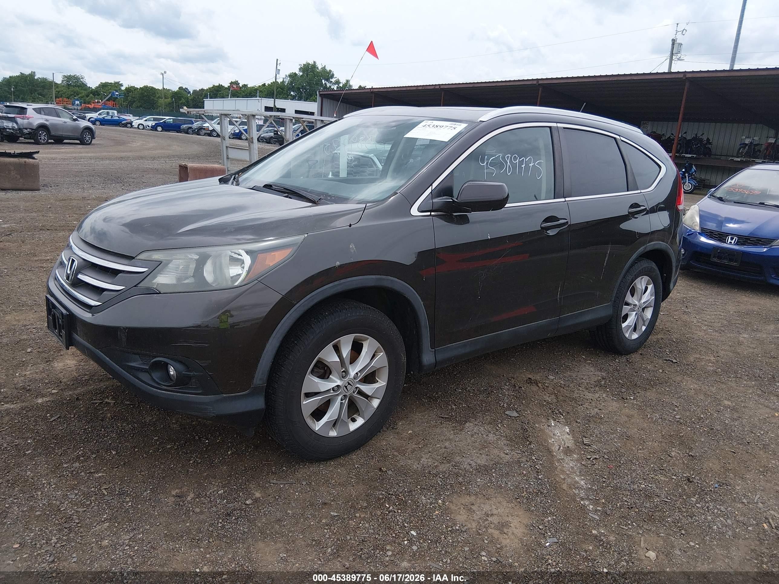 2014 Honda Cr-v Ex-l Серый vin: 5J6RM4H76EL000427