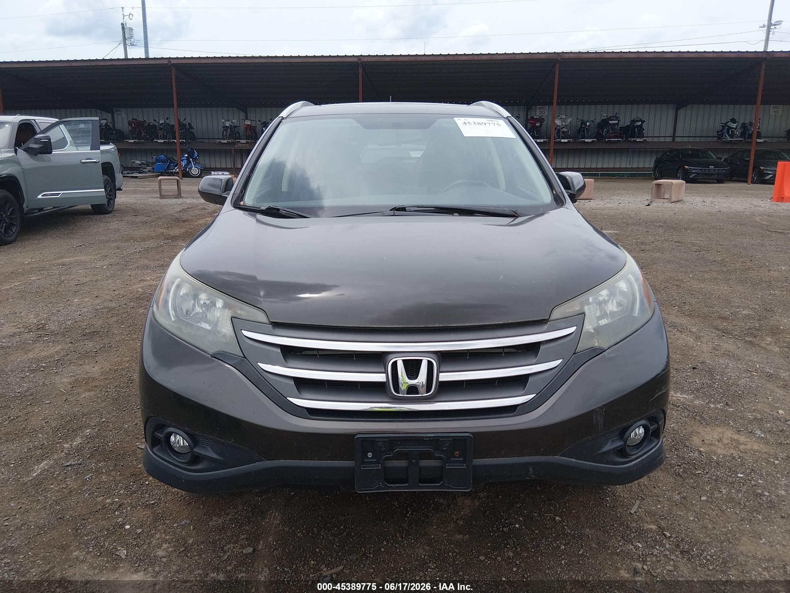 2014 Honda Cr-v Ex-l Серый vin: 5J6RM4H76EL000427