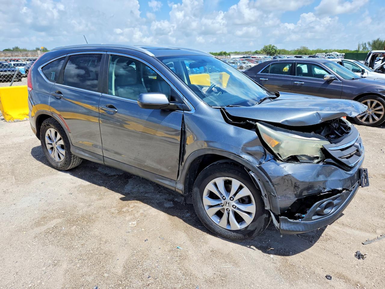 2014 Honda Cr-v Exl Silver vin: 5J6RM4H76EL040622