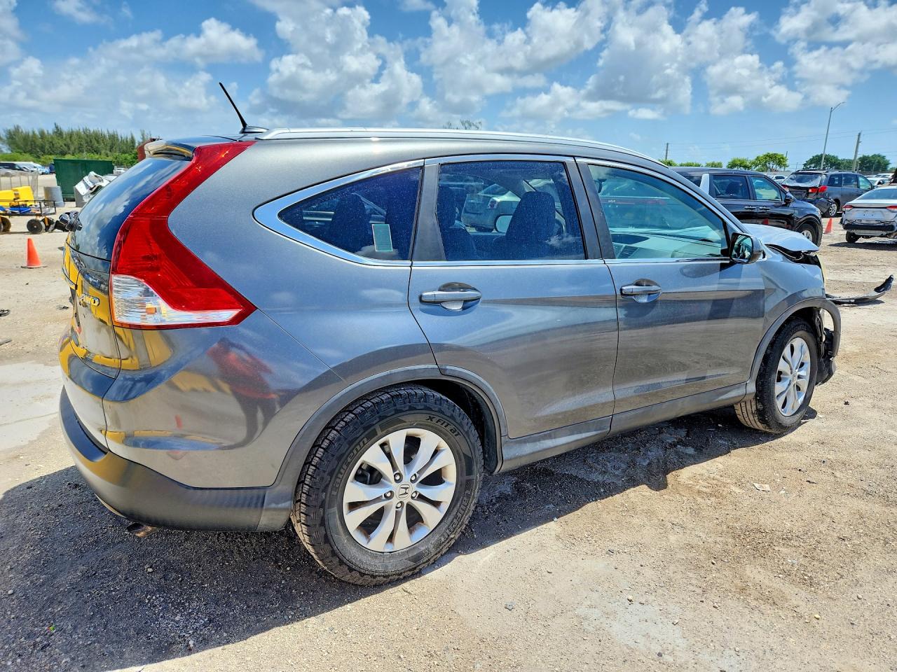 2014 Honda Cr-v Exl Silver vin: 5J6RM4H76EL040622
