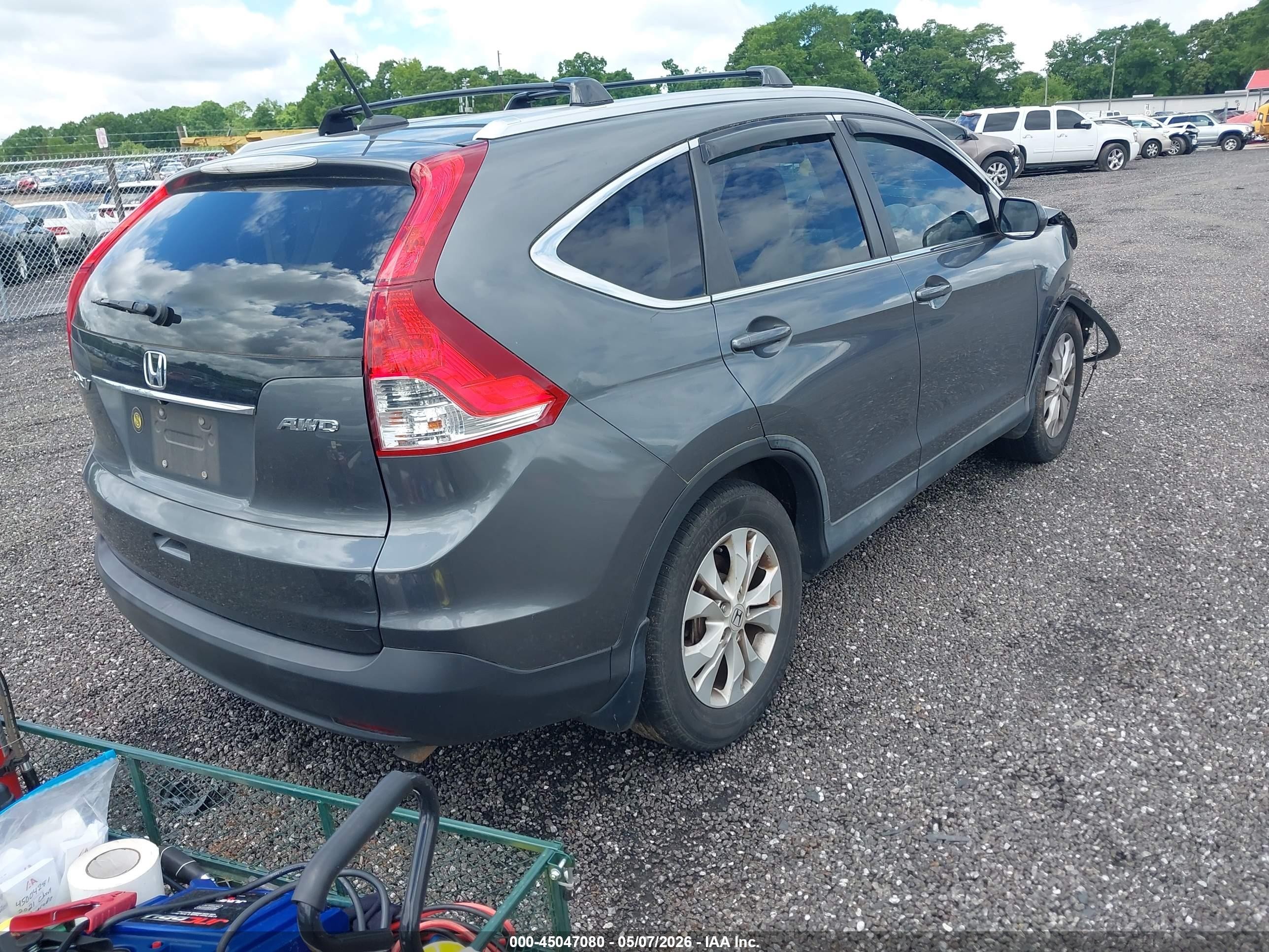2014 Honda Cr-v Ex-l Серый vin: 5J6RM4H76EL043391
