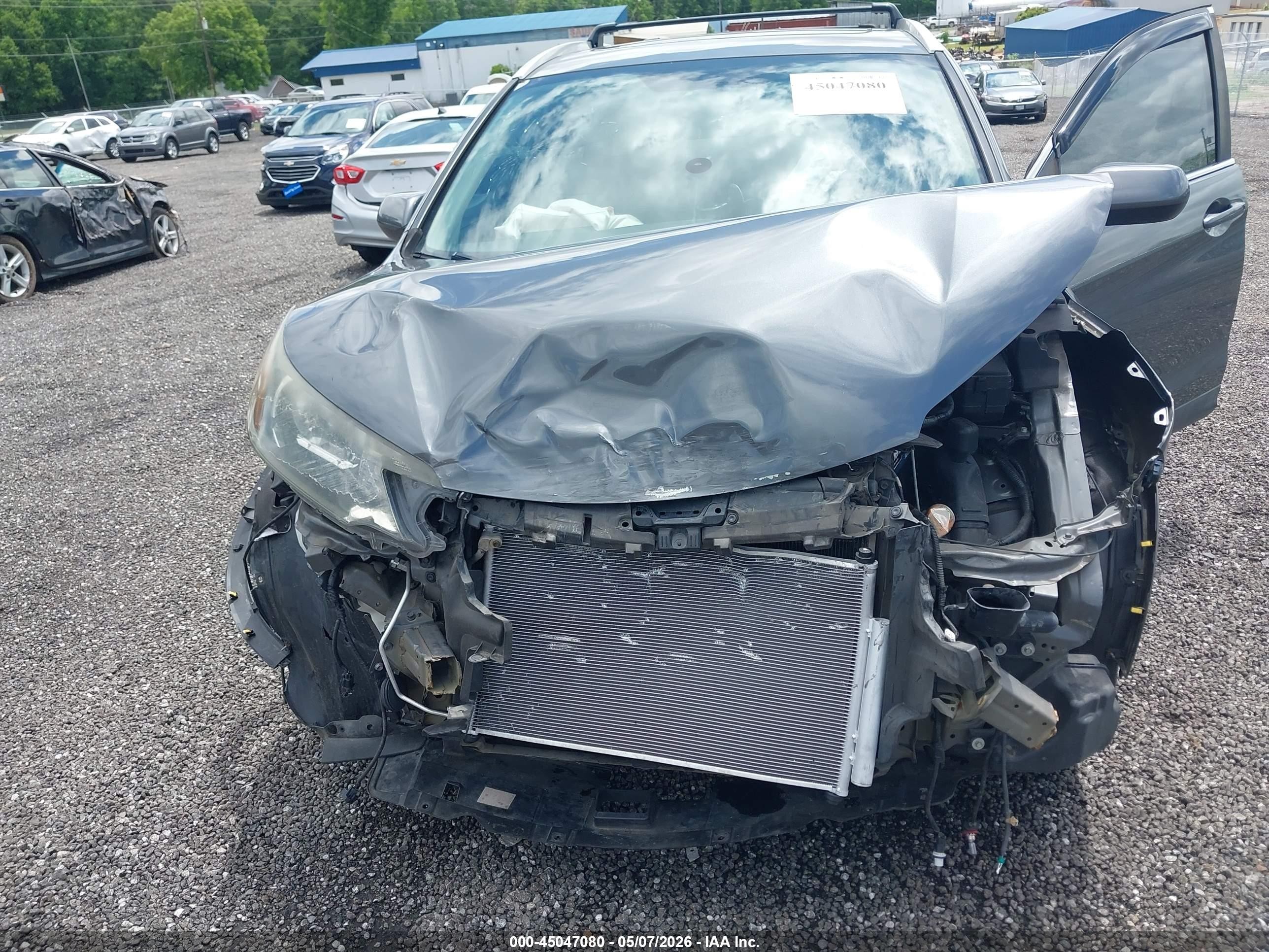 2014 Honda Cr-v Ex-l Серый vin: 5J6RM4H76EL043391