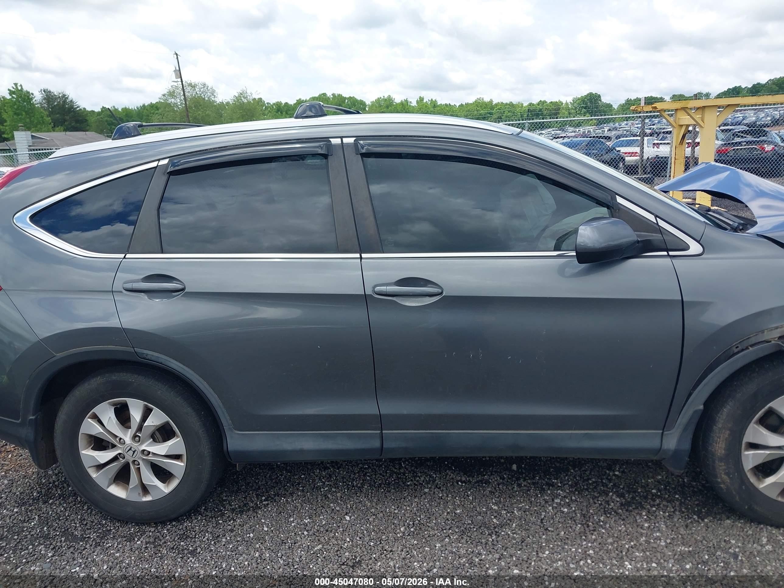 2014 Honda Cr-v Ex-l Серый vin: 5J6RM4H76EL043391