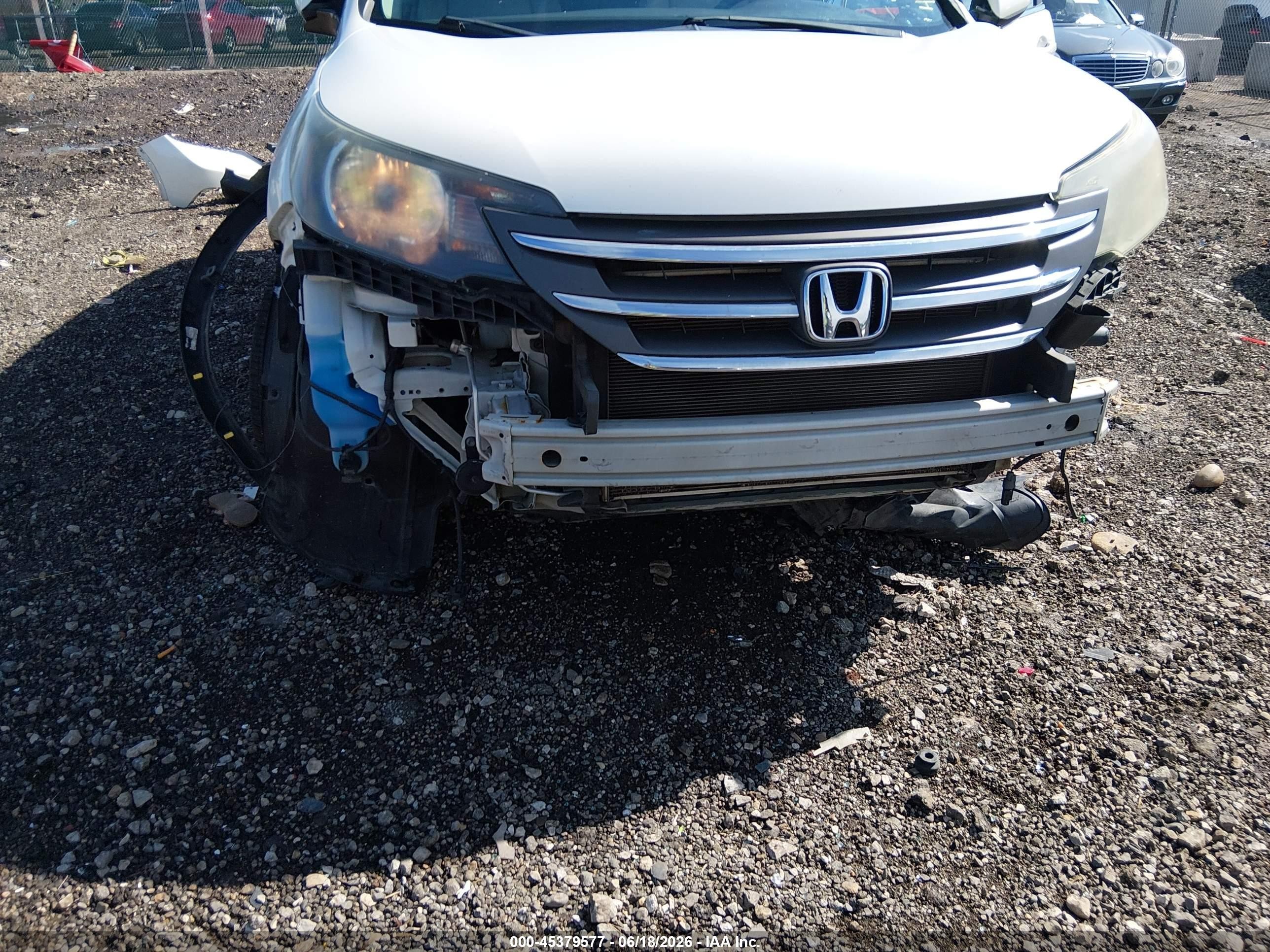 2014 Honda Cr-v Ex-l Белый vin: 5J6RM4H76EL048574