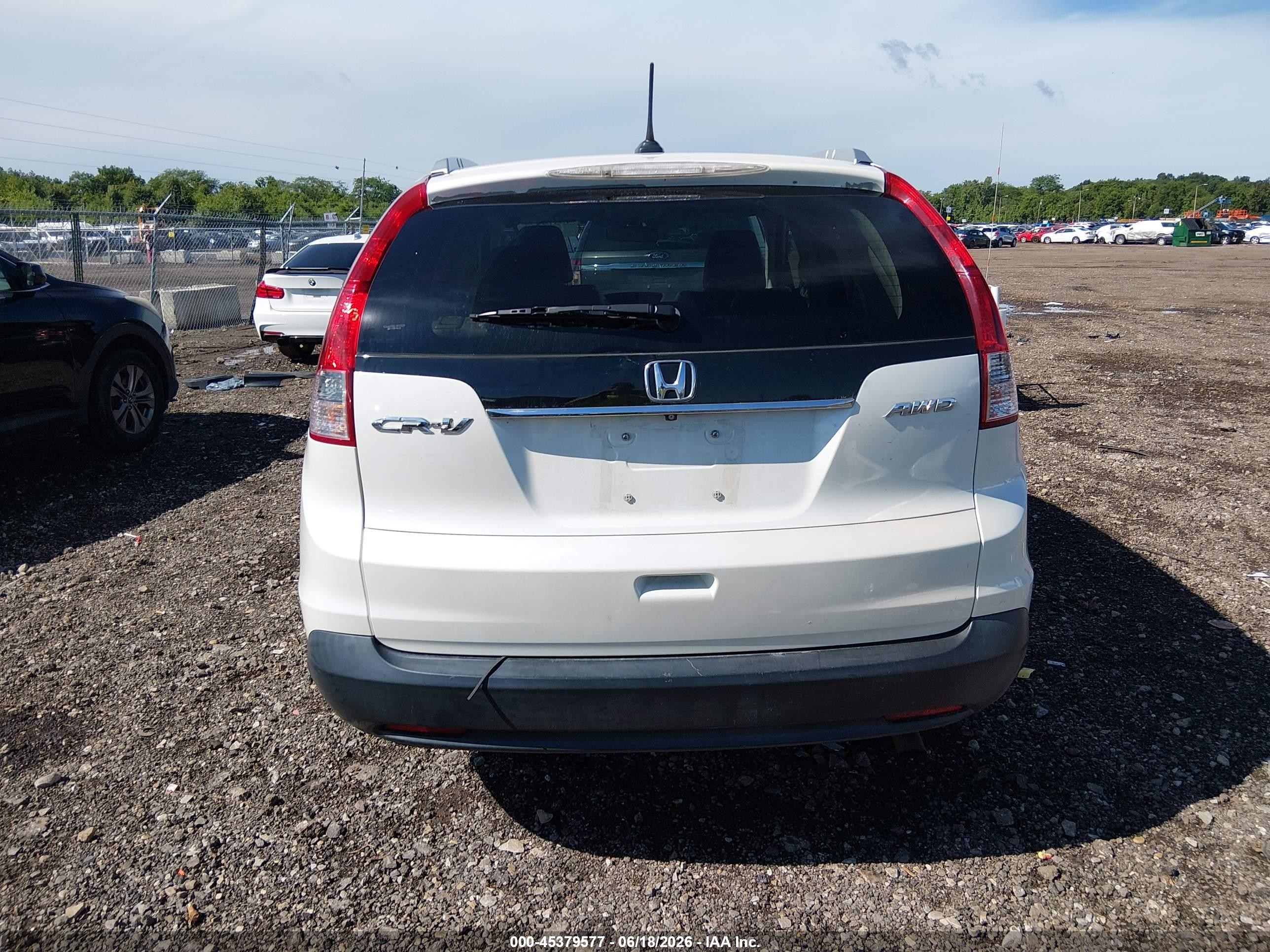 2014 Honda Cr-v Ex-l Белый vin: 5J6RM4H76EL048574