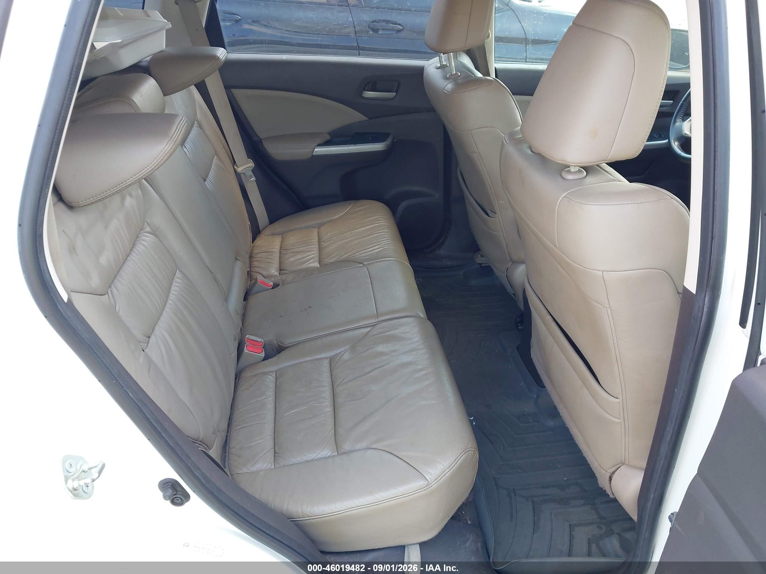 2014 Honda Cr-v Ex-l White vin: 5J6RM4H76EL067710