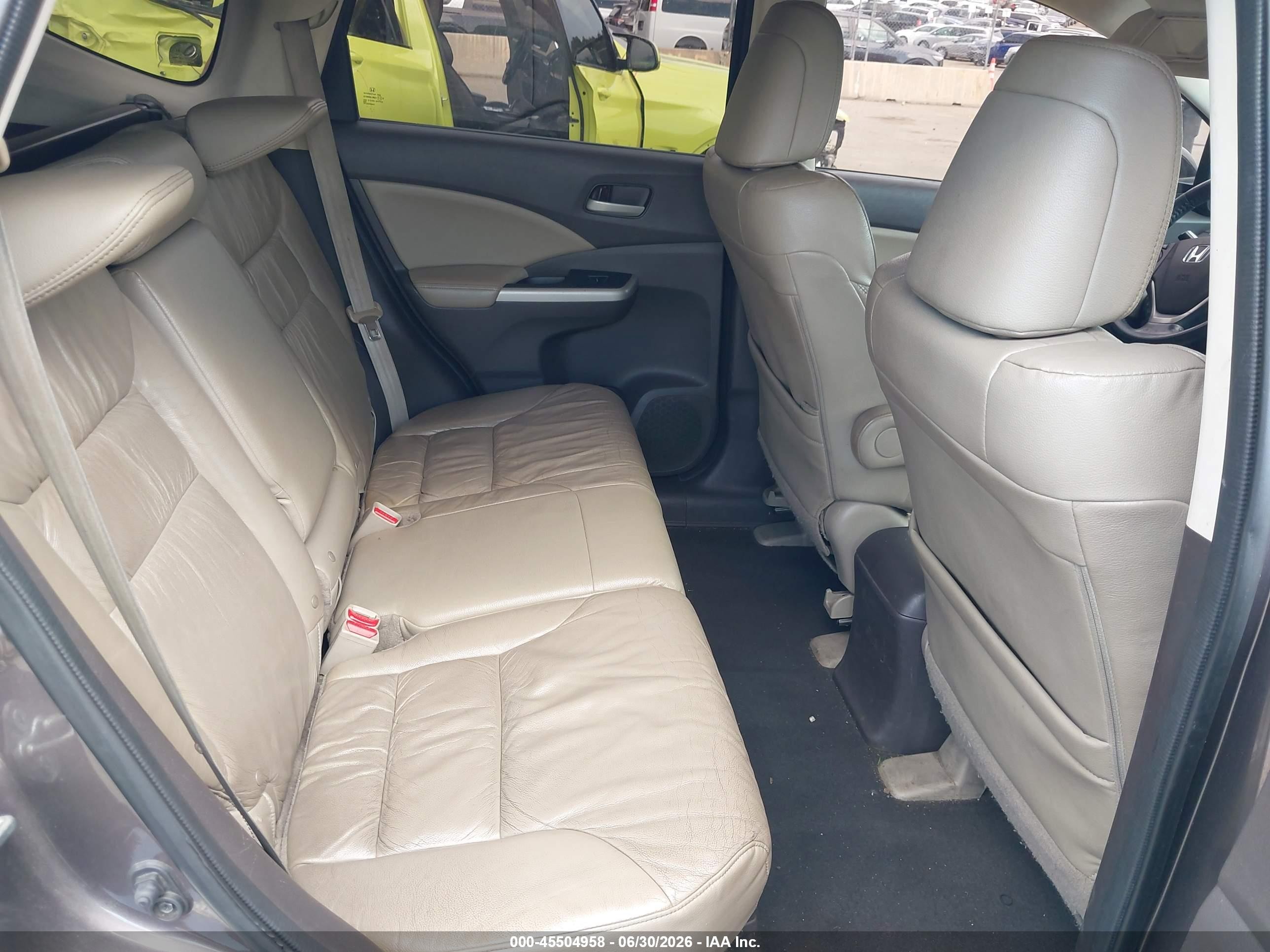 2014 Honda Cr-v Ex-l Gray vin: 5J6RM4H76EL070932