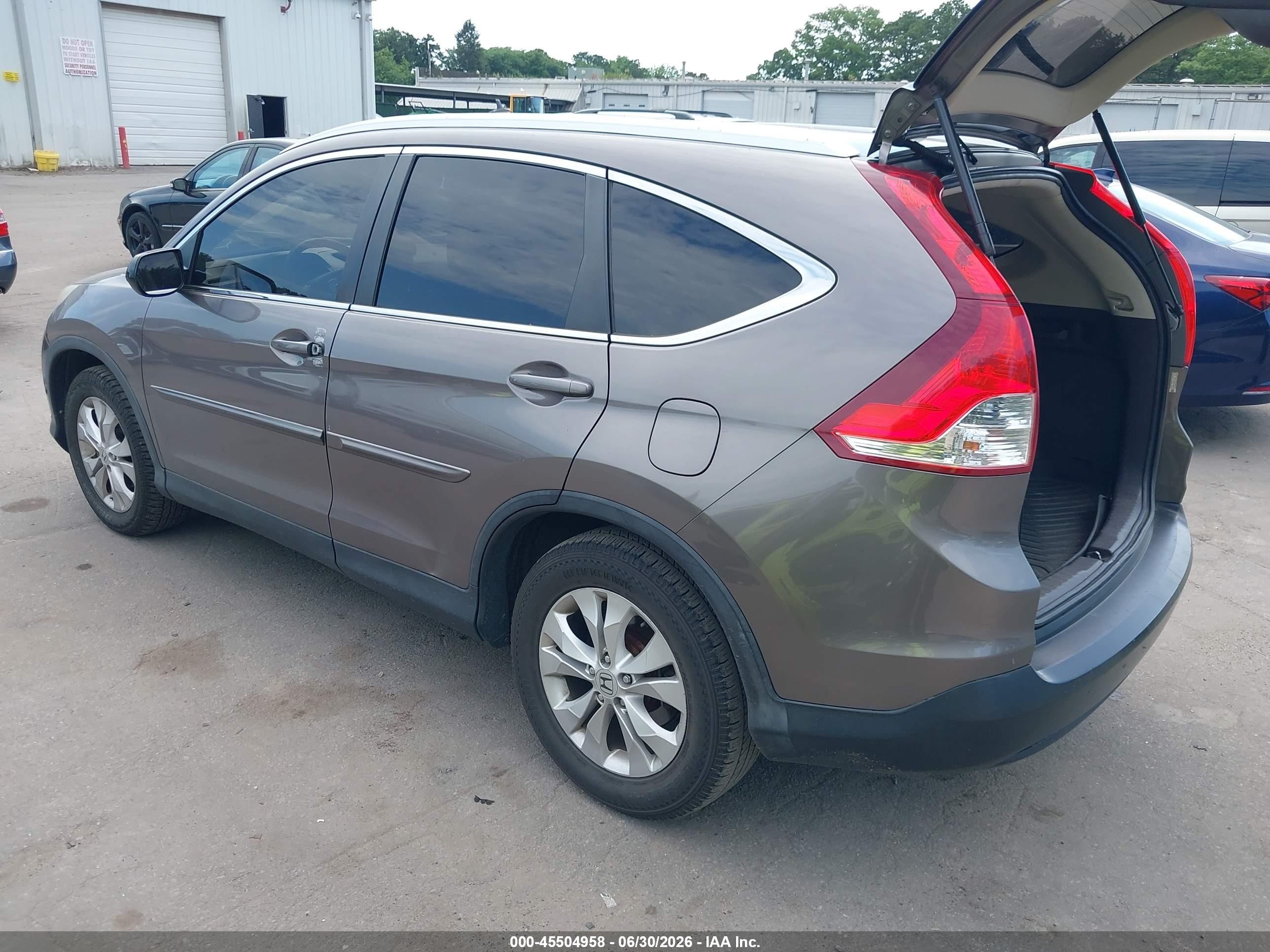 2014 Honda Cr-v Ex-l Gray vin: 5J6RM4H76EL070932