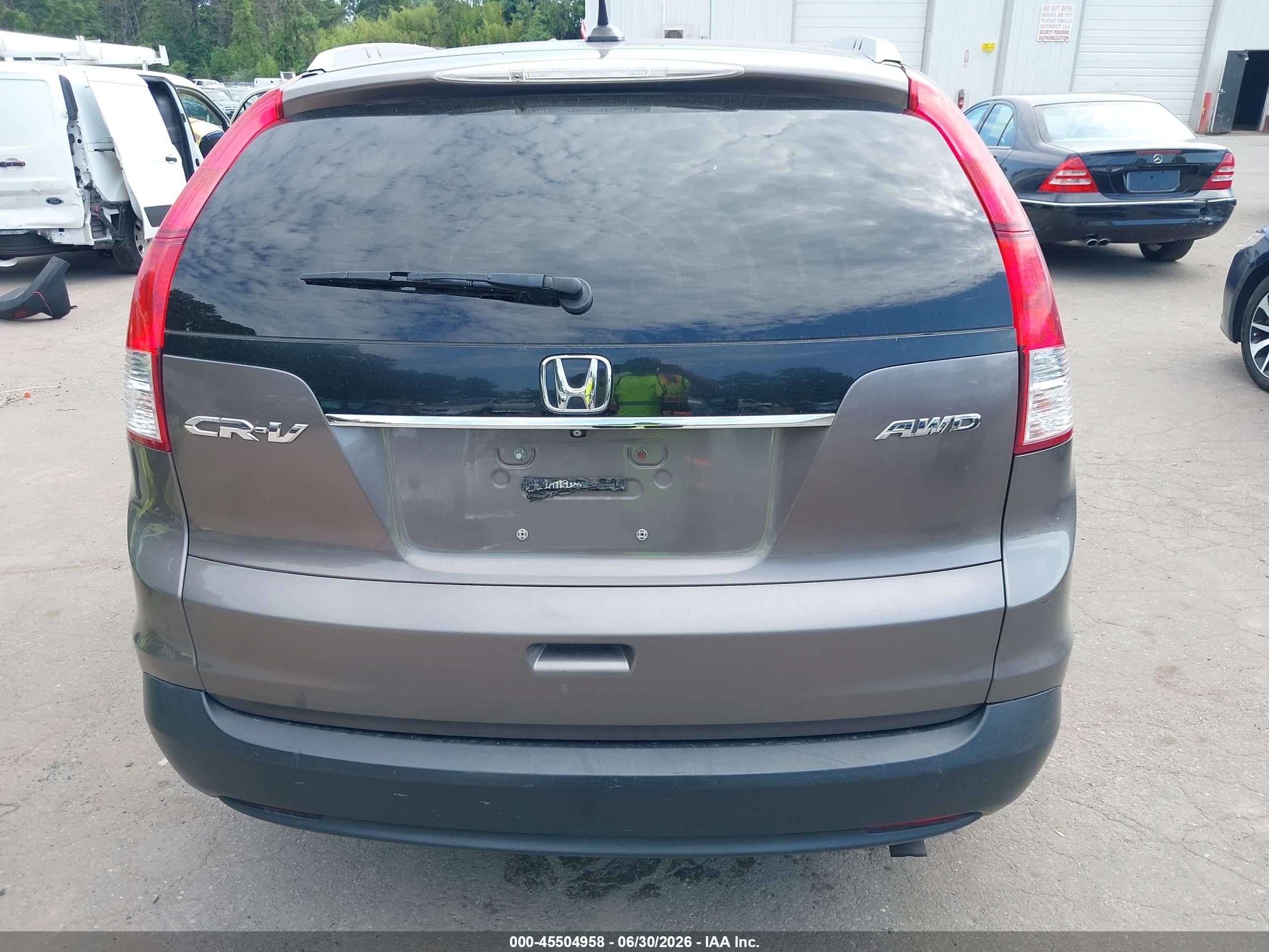 2014 Honda Cr-v Ex-l Gray vin: 5J6RM4H76EL070932