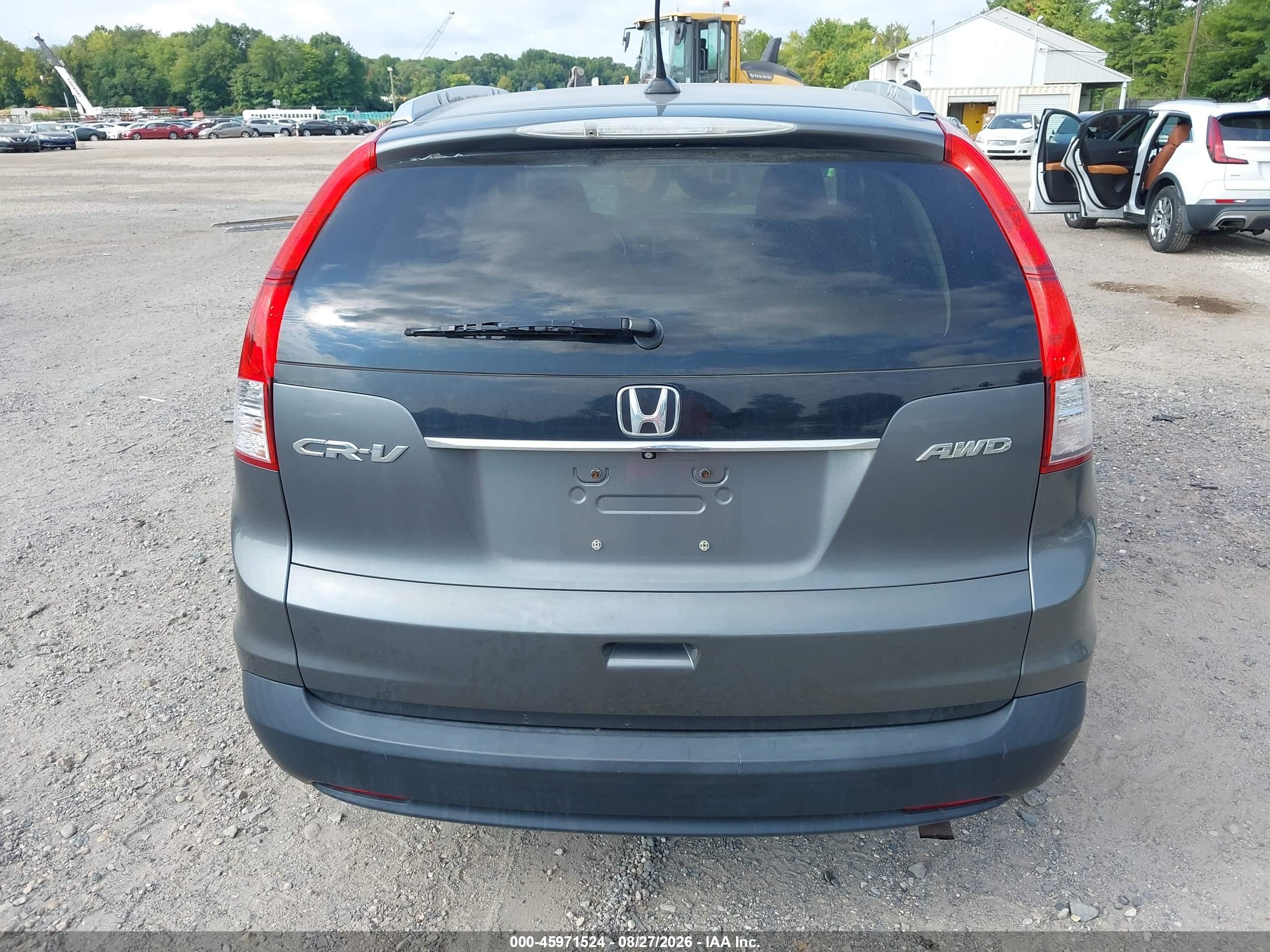 2014 Honda Cr-v Ex-l Gray vin: 5J6RM4H76EL077105