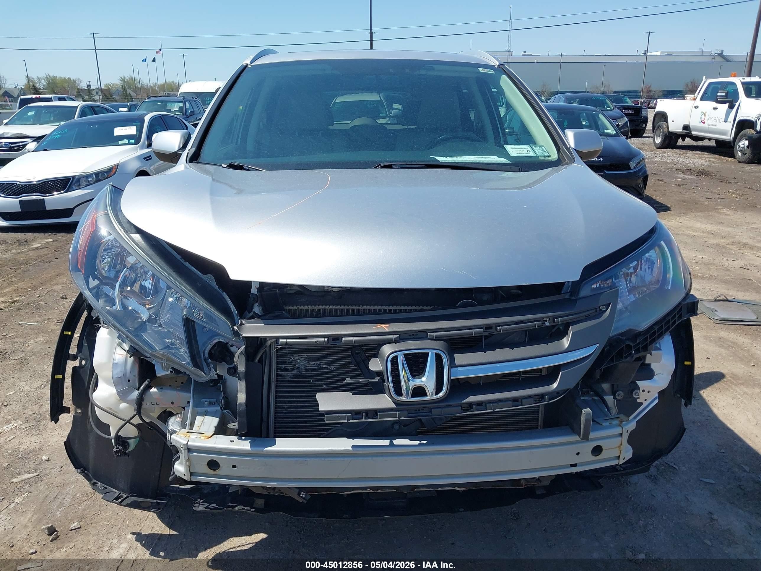 2014 Honda Cr-v Ex-l Silver vin: 5J6RM4H76EL078707