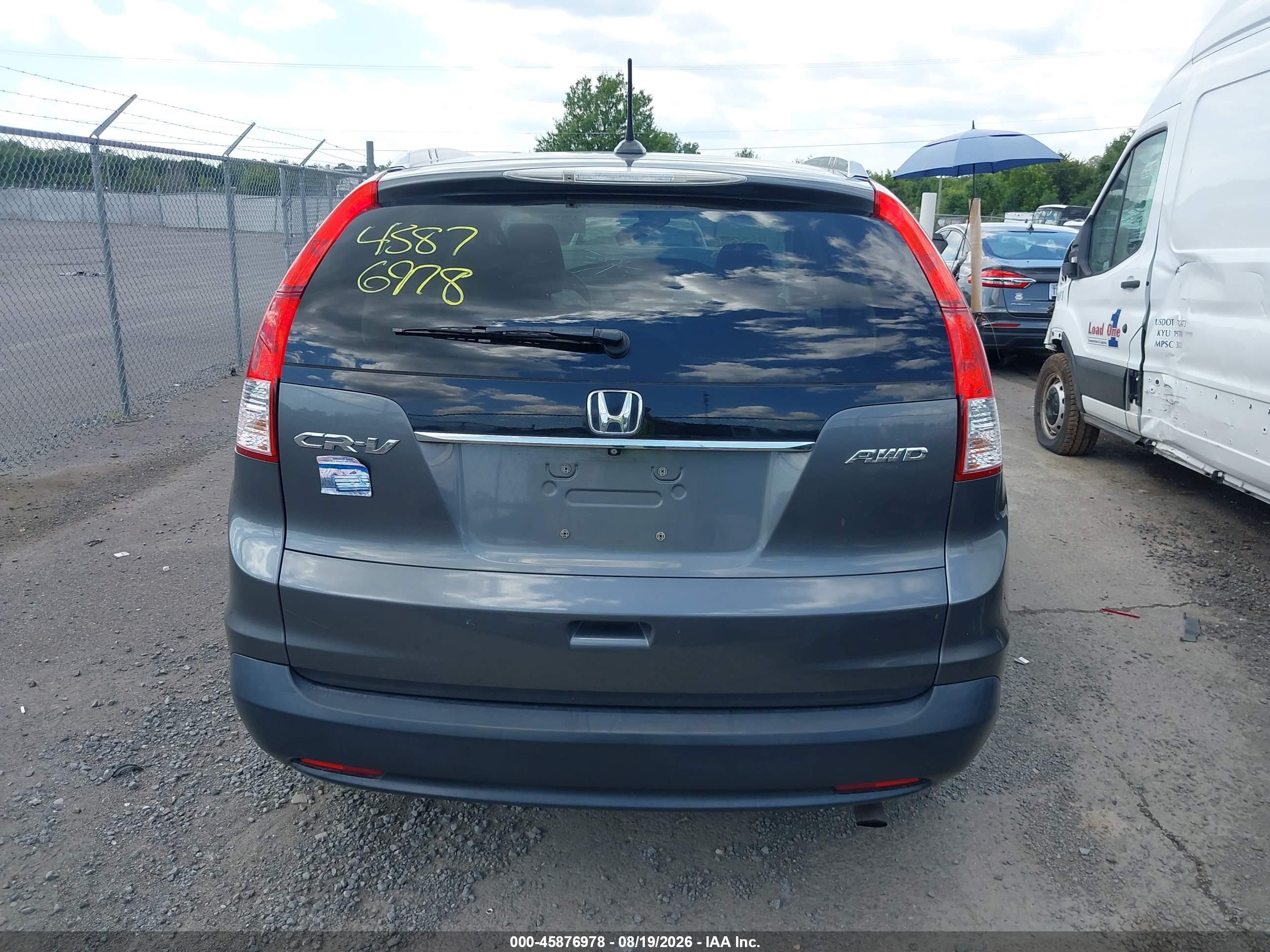 2014 Honda Cr-v Ex-l Gray vin: 5J6RM4H76EL095006