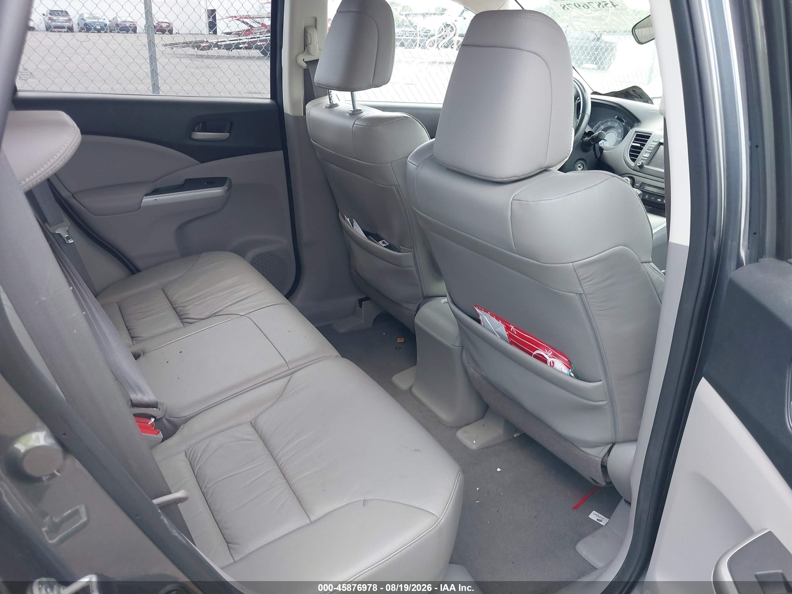 2014 Honda Cr-v Ex-l Gray vin: 5J6RM4H76EL095006