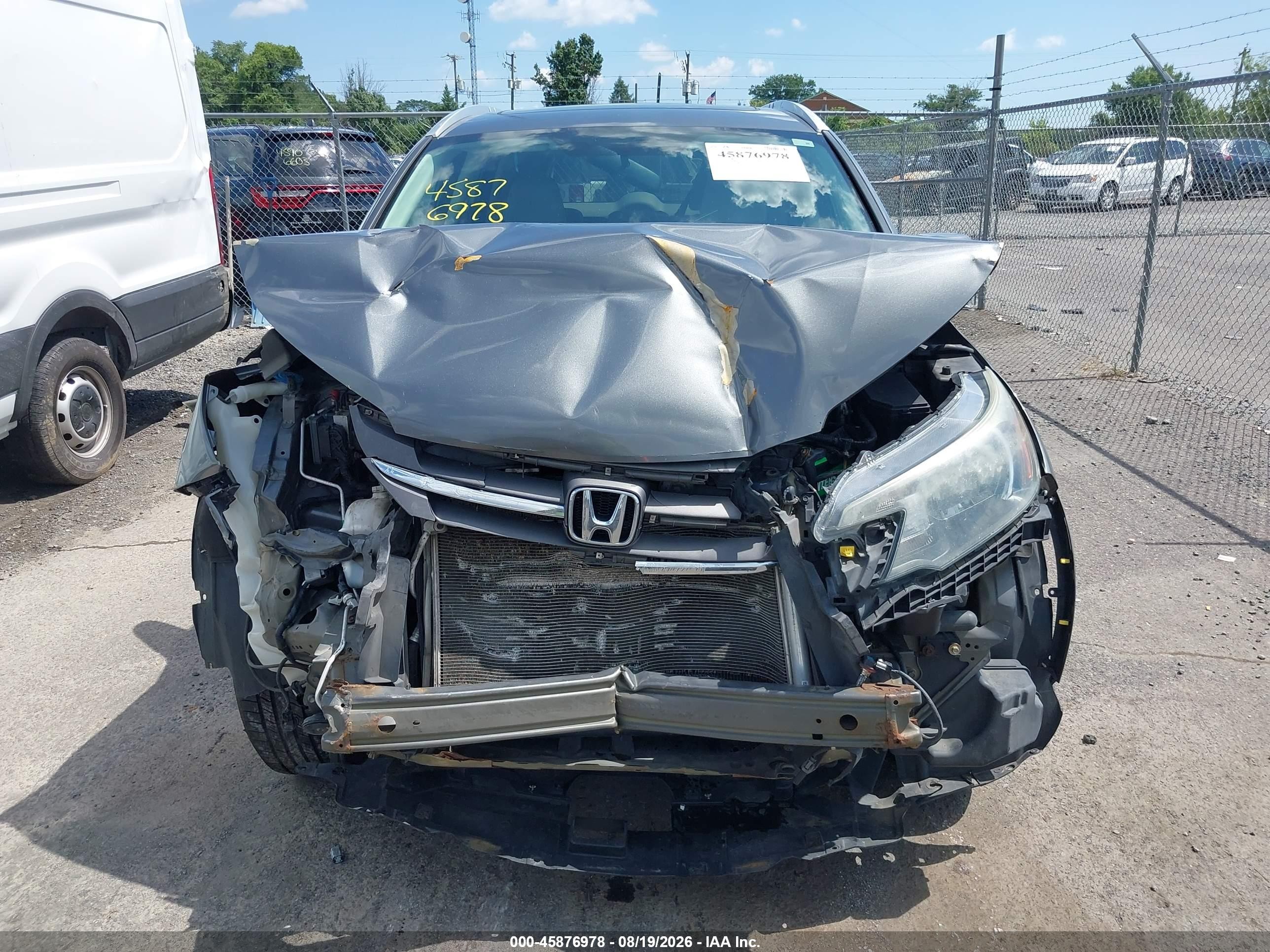 2014 Honda Cr-v Ex-l Gray vin: 5J6RM4H76EL095006