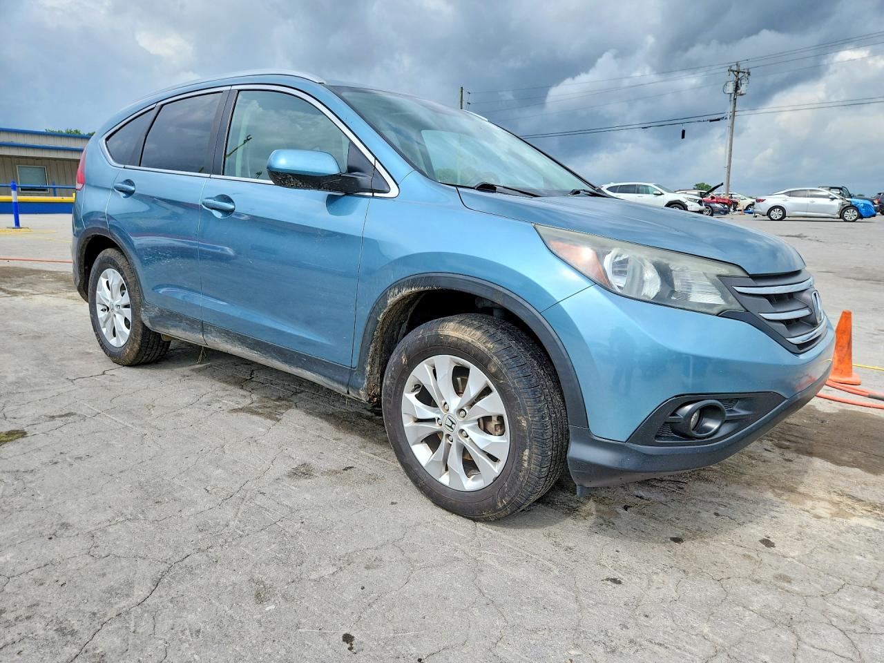 2014 Honda Cr-v Exl Синий vin: 5J6RM4H76EL103430