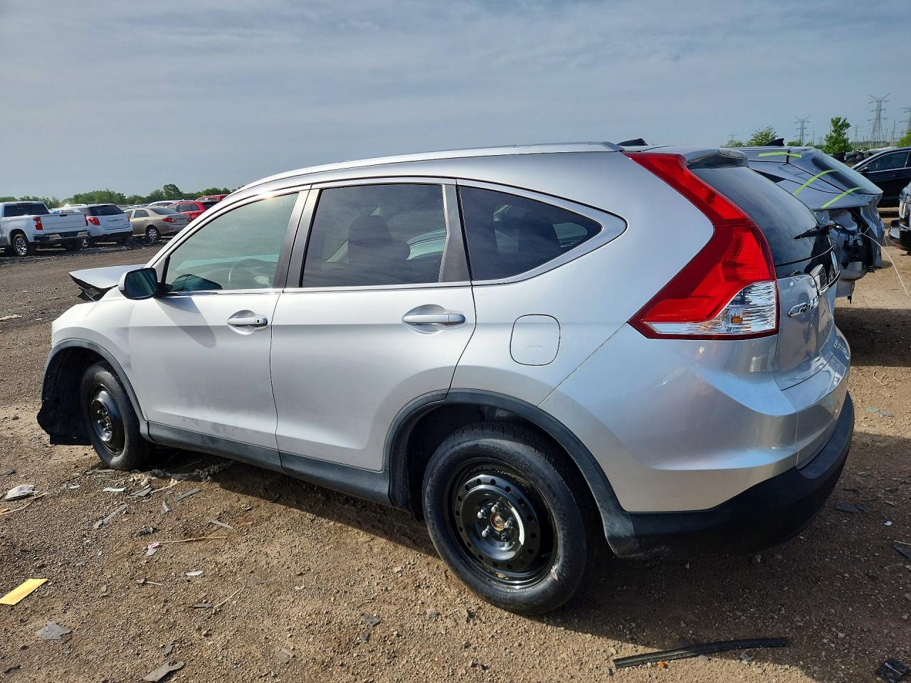 2014 Honda Cr-v Exl Silver vin: 5J6RM4H76EL105033