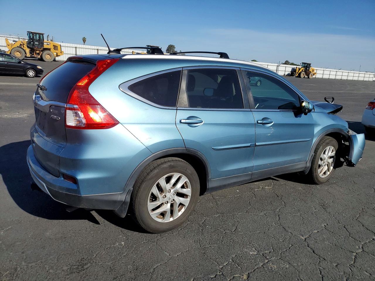 2015 Honda Cr-v Exl Teal vin: 5J6RM4H76FL001367
