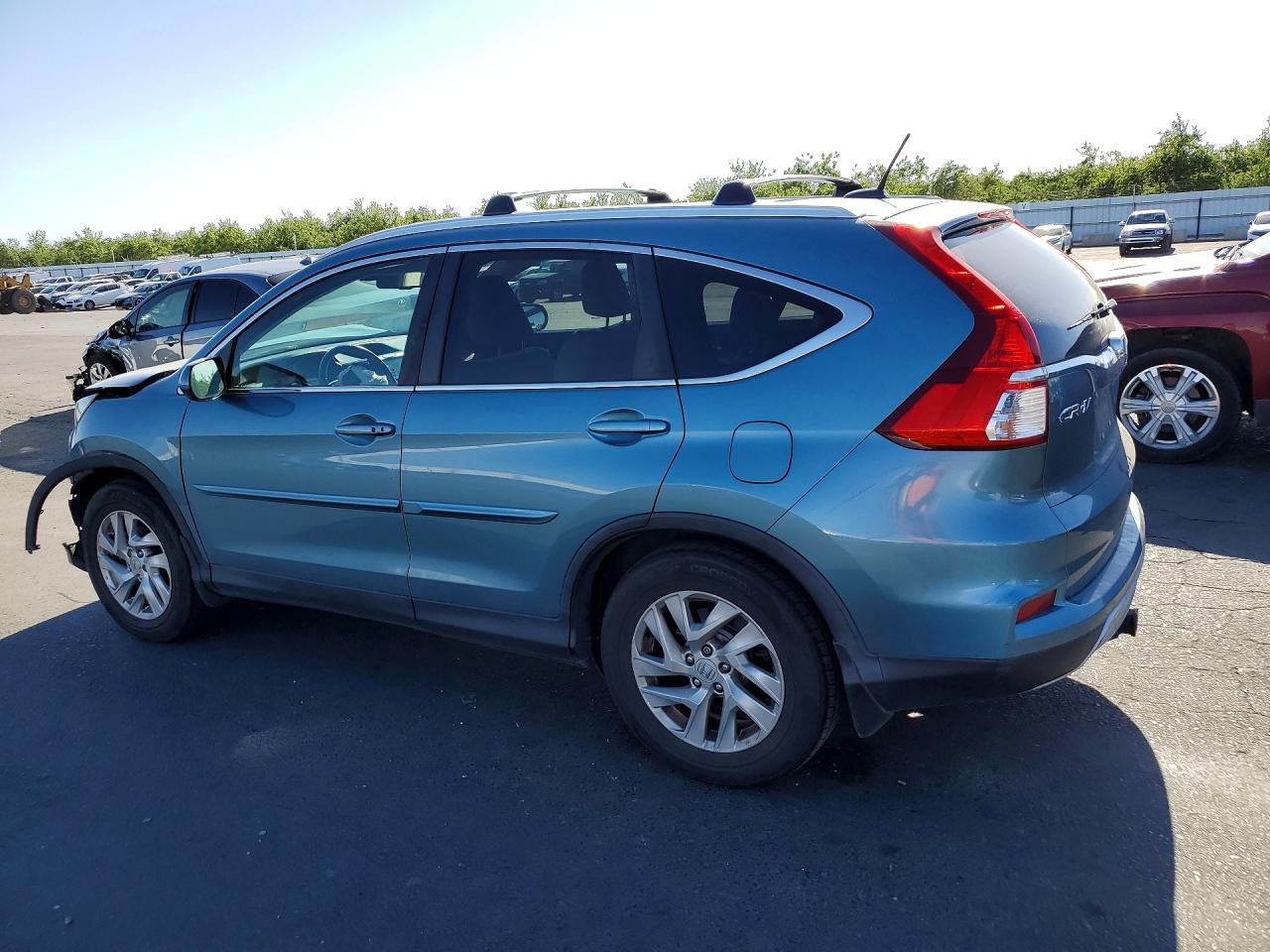 2015 Honda Cr-v Exl Teal vin: 5J6RM4H76FL001367