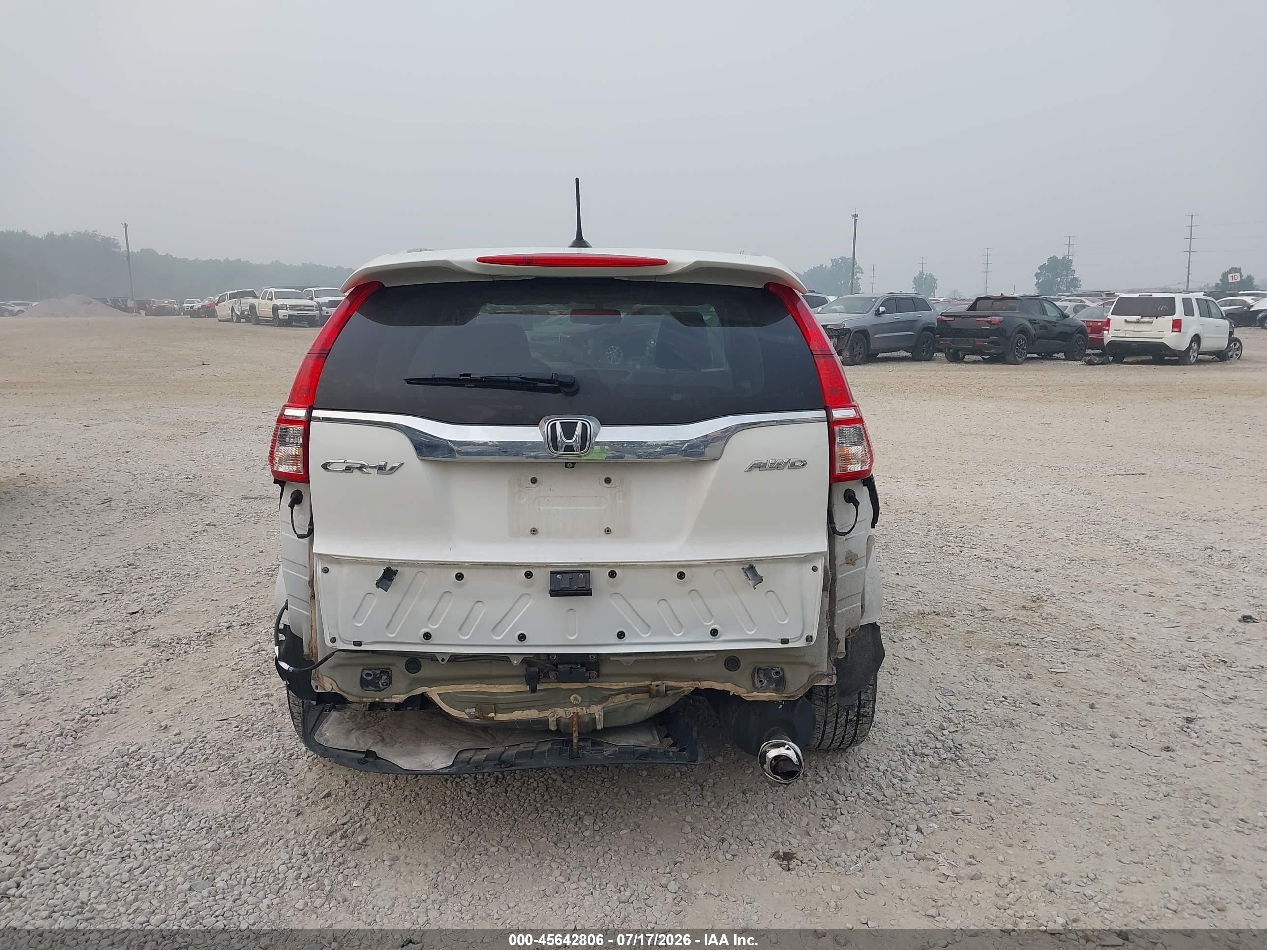 2015 Honda Cr-v Ex-l White vin: 5J6RM4H76FL033932
