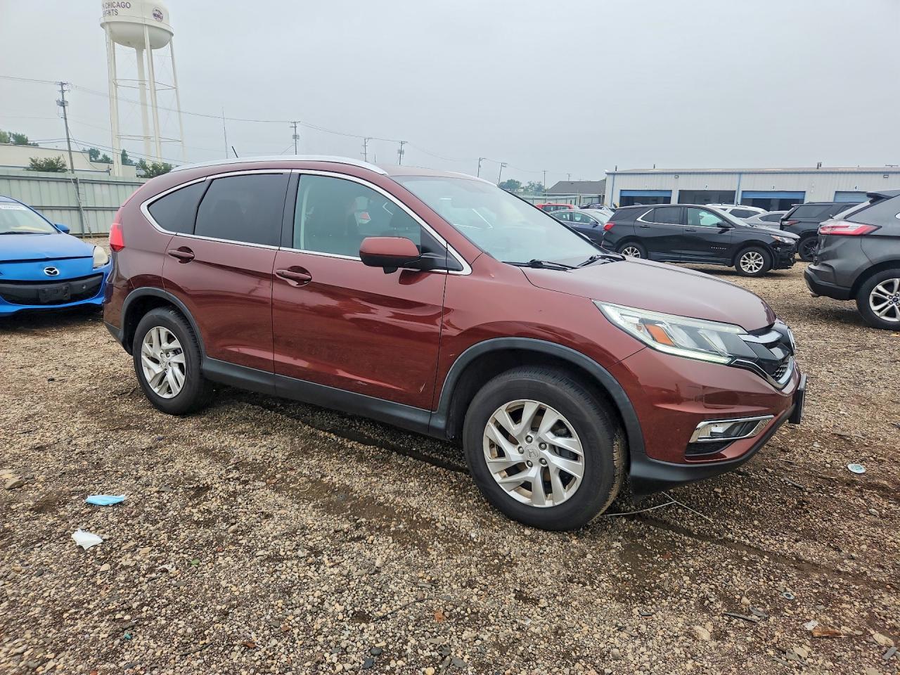 2015 Honda Cr-v Exl Brown vin: 5J6RM4H76FL053887