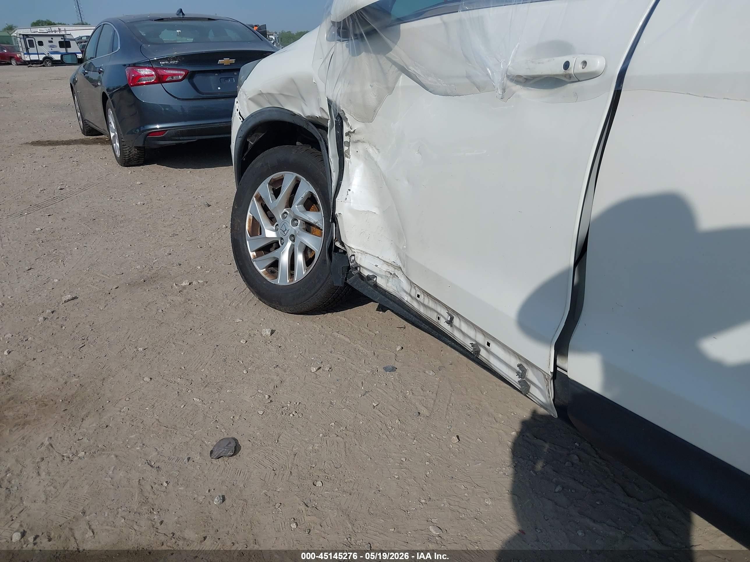 2015 Honda Cr-v Ex-l White vin: 5J6RM4H76FL074707