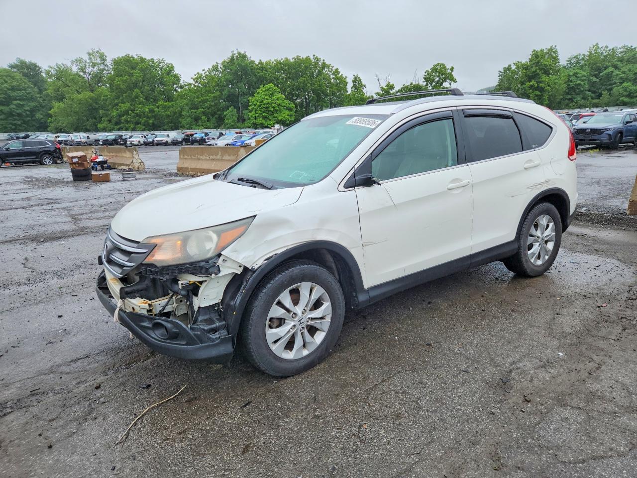 2012 Honda Cr-v Exl White vin: 5J6RM4H77CL003382