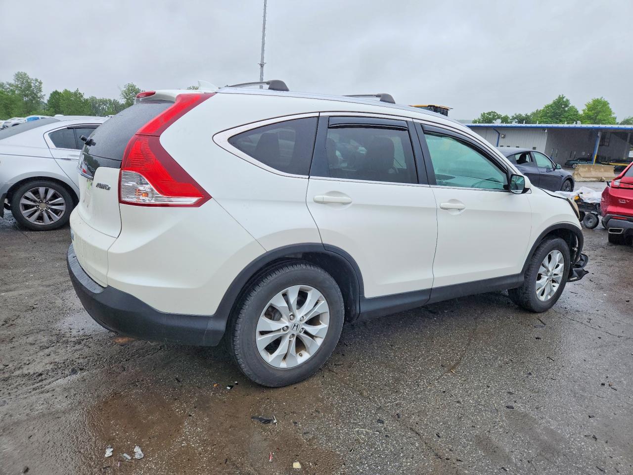 2012 Honda Cr-v Exl Белый vin: 5J6RM4H77CL003382