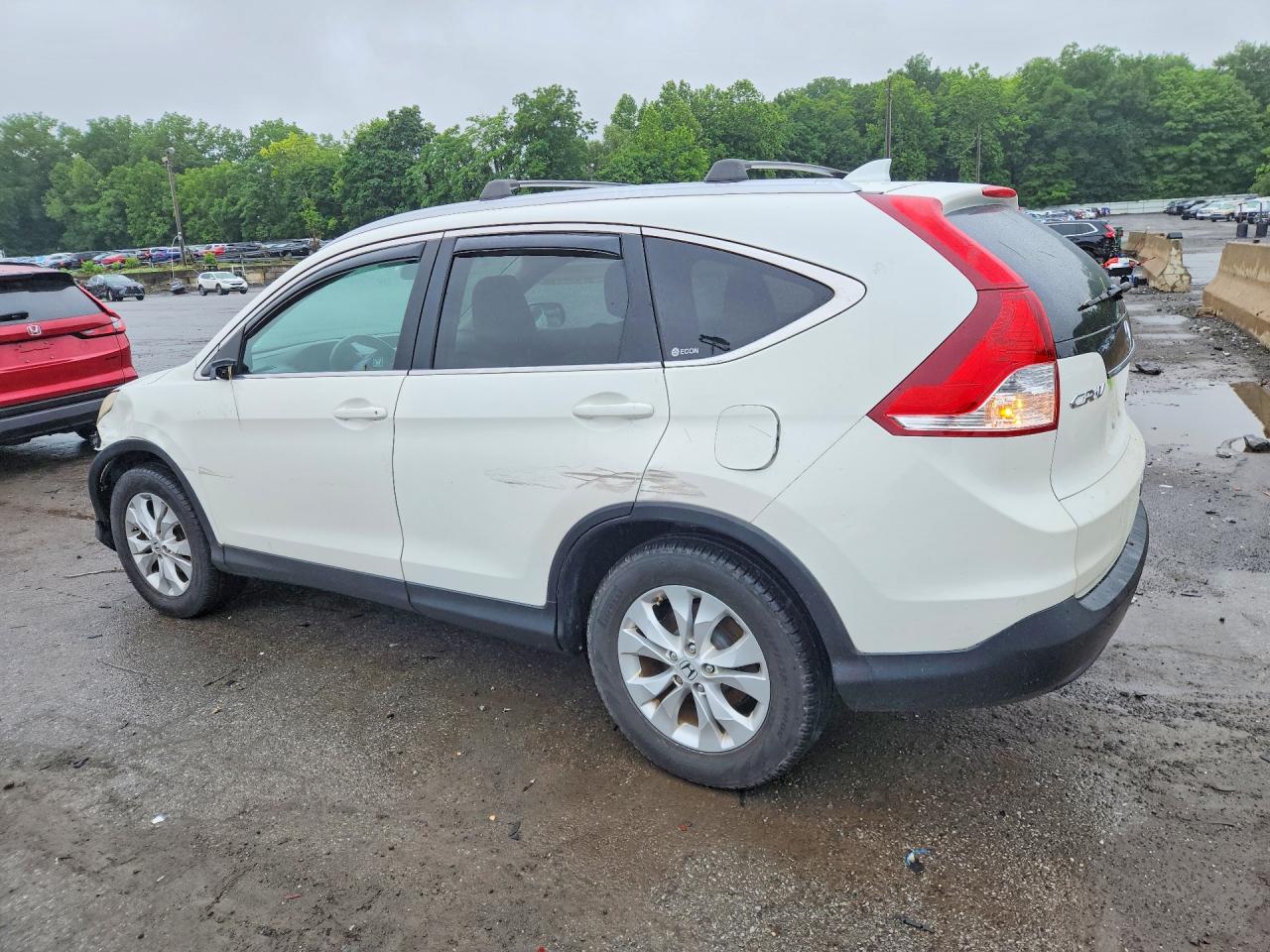 2012 Honda Cr-v Exl Белый vin: 5J6RM4H77CL003382