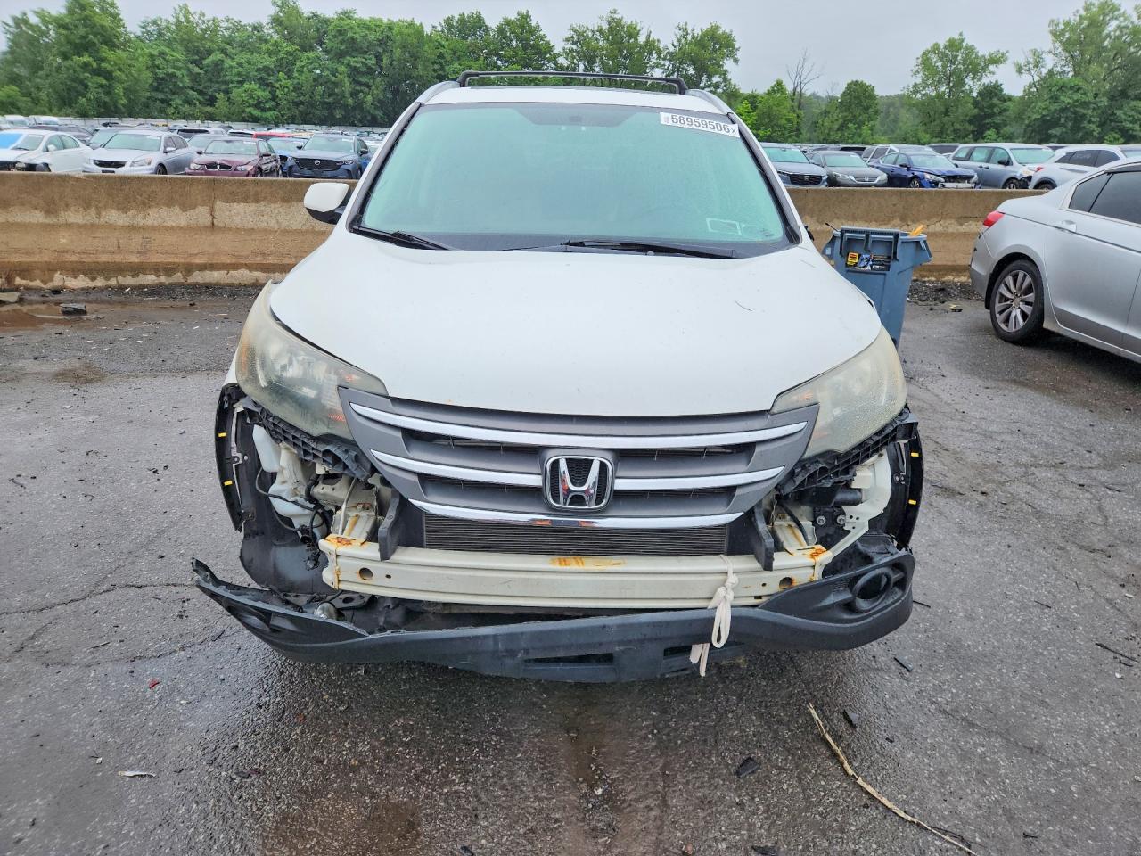 2012 Honda Cr-v Exl Белый vin: 5J6RM4H77CL003382